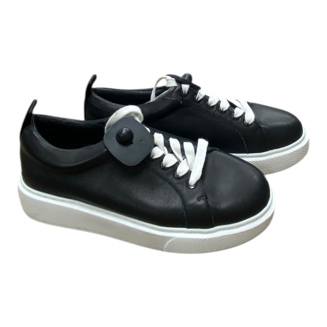 Shoes Sneakers By J Slides In Black & White, Size:9
