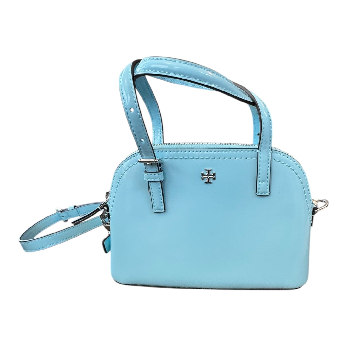 Handbag Designer By Tory Burch In Baby Blue, Size:Small
