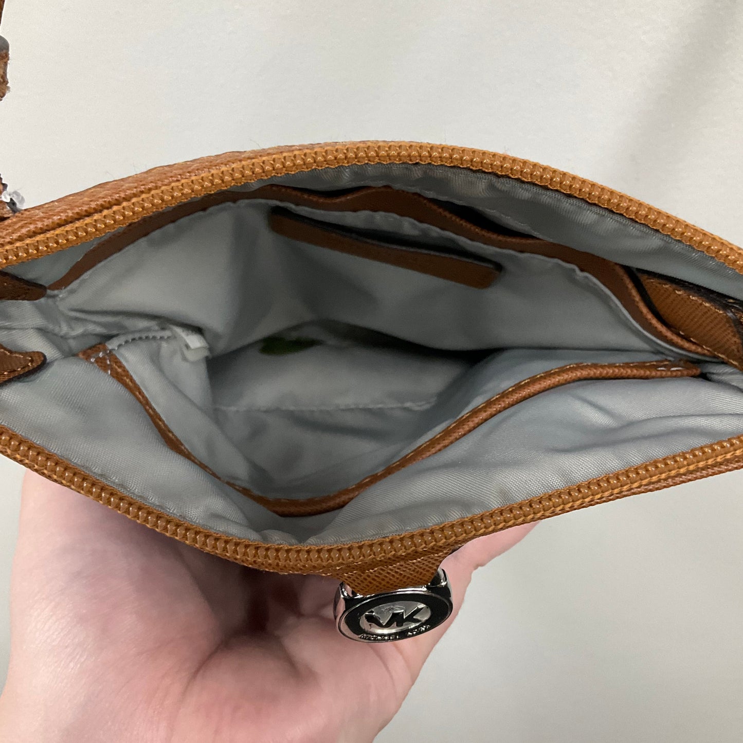 Crossbody Designer By Michael Kors In Purple, Size:Small