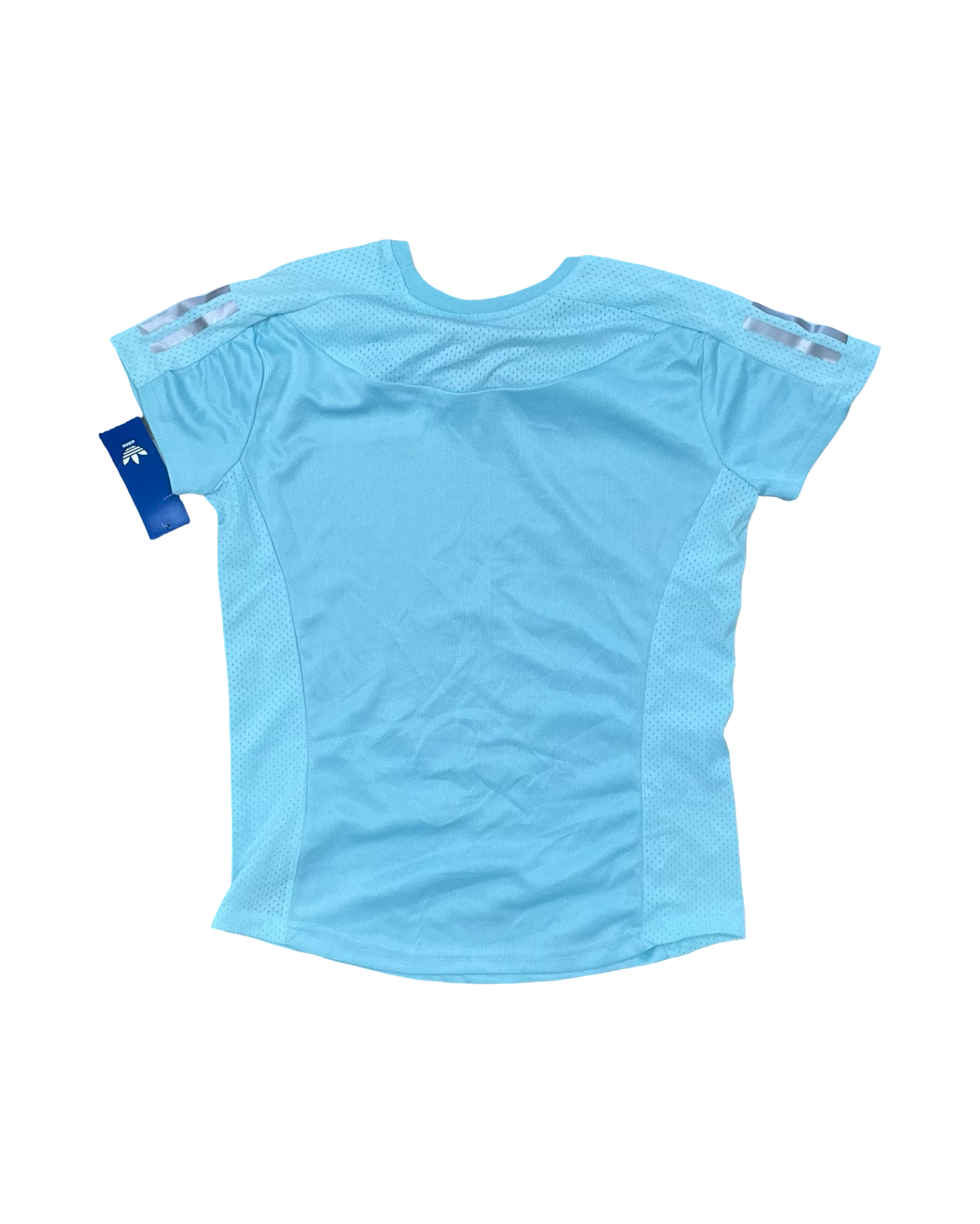 Athletic Top Ss By Adidas In Teal, Size:L