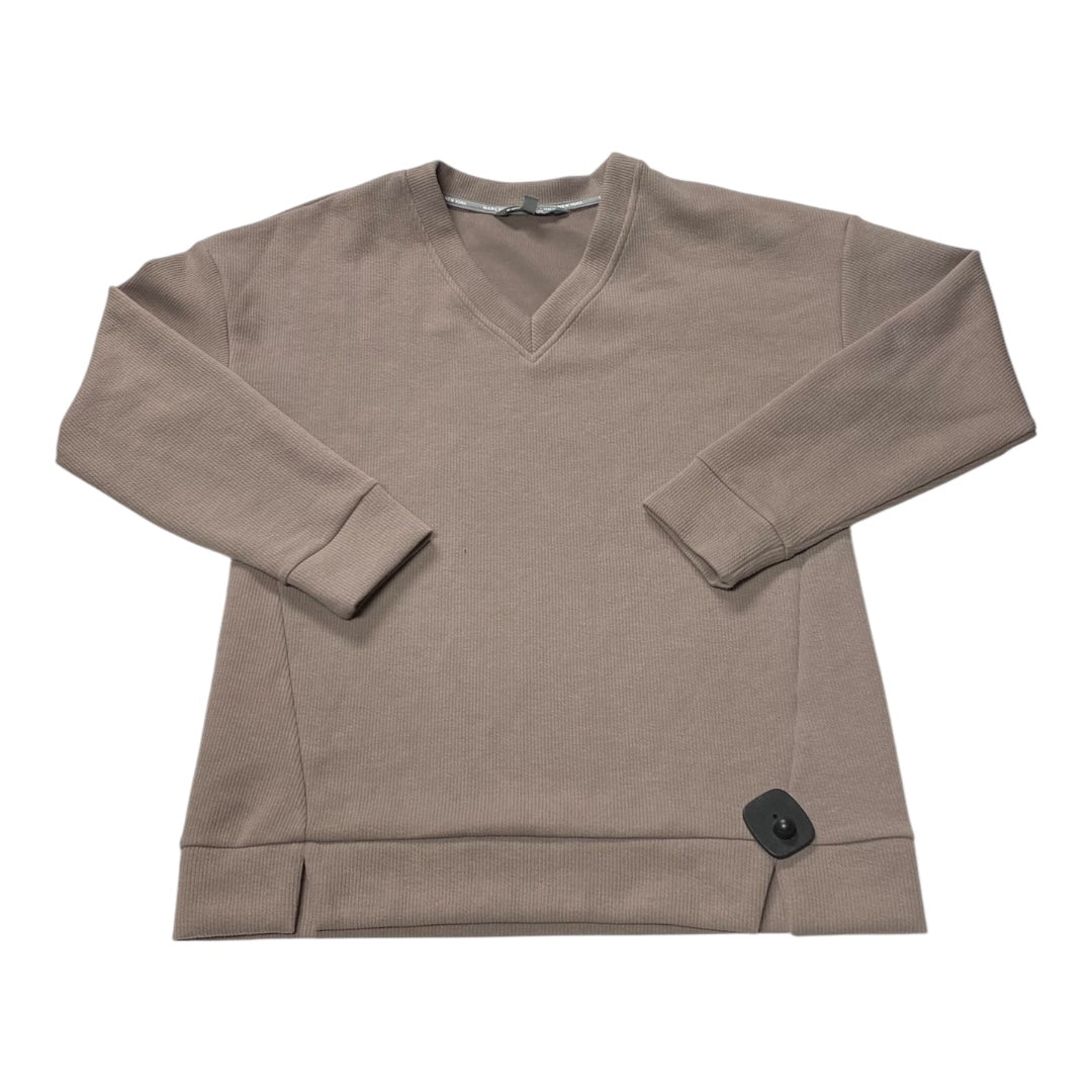 Athletic Sweatshirt Crewneck By Marc New York In Taupe, Size:M