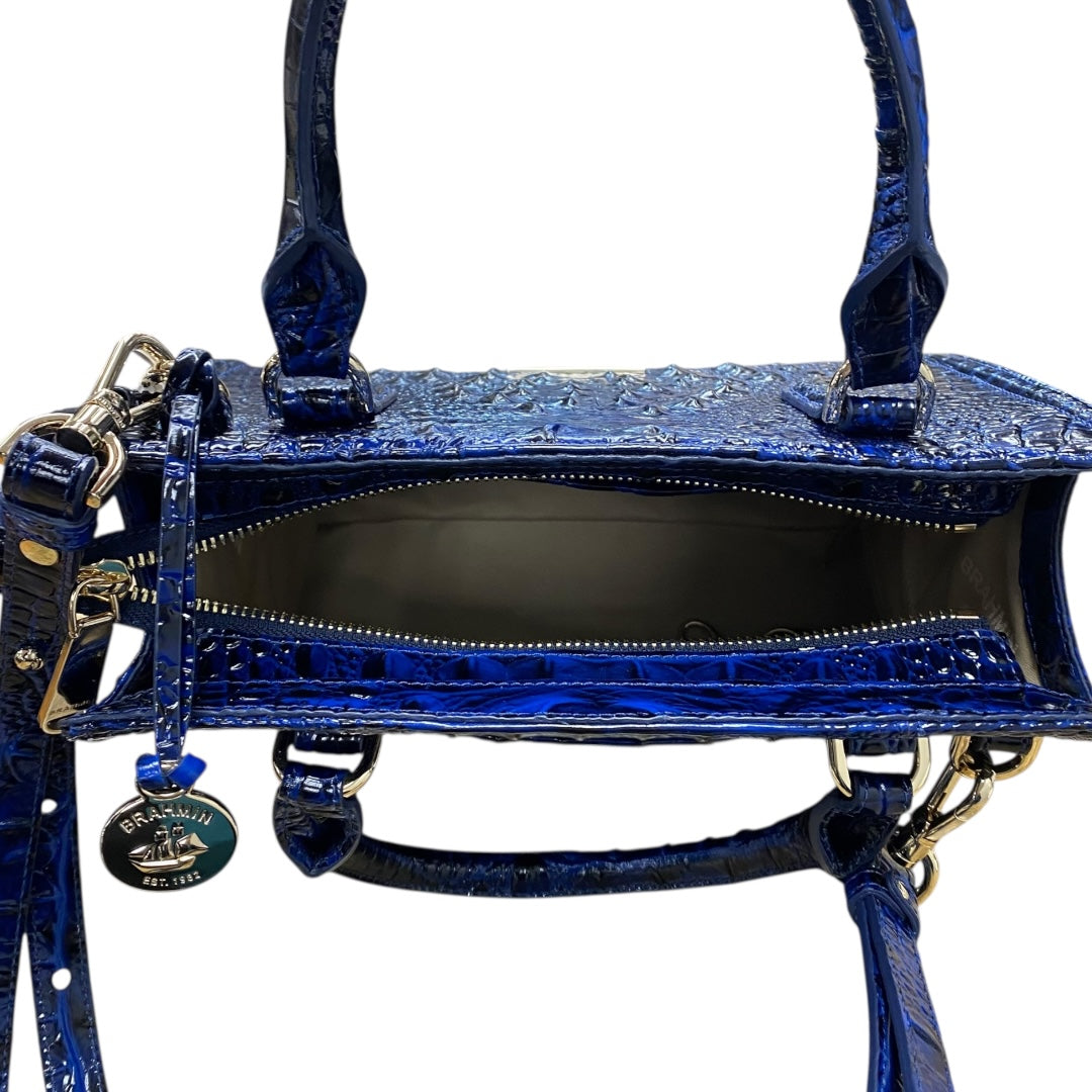 Handbag Designer By Brahmin In Blue, Size:Medium