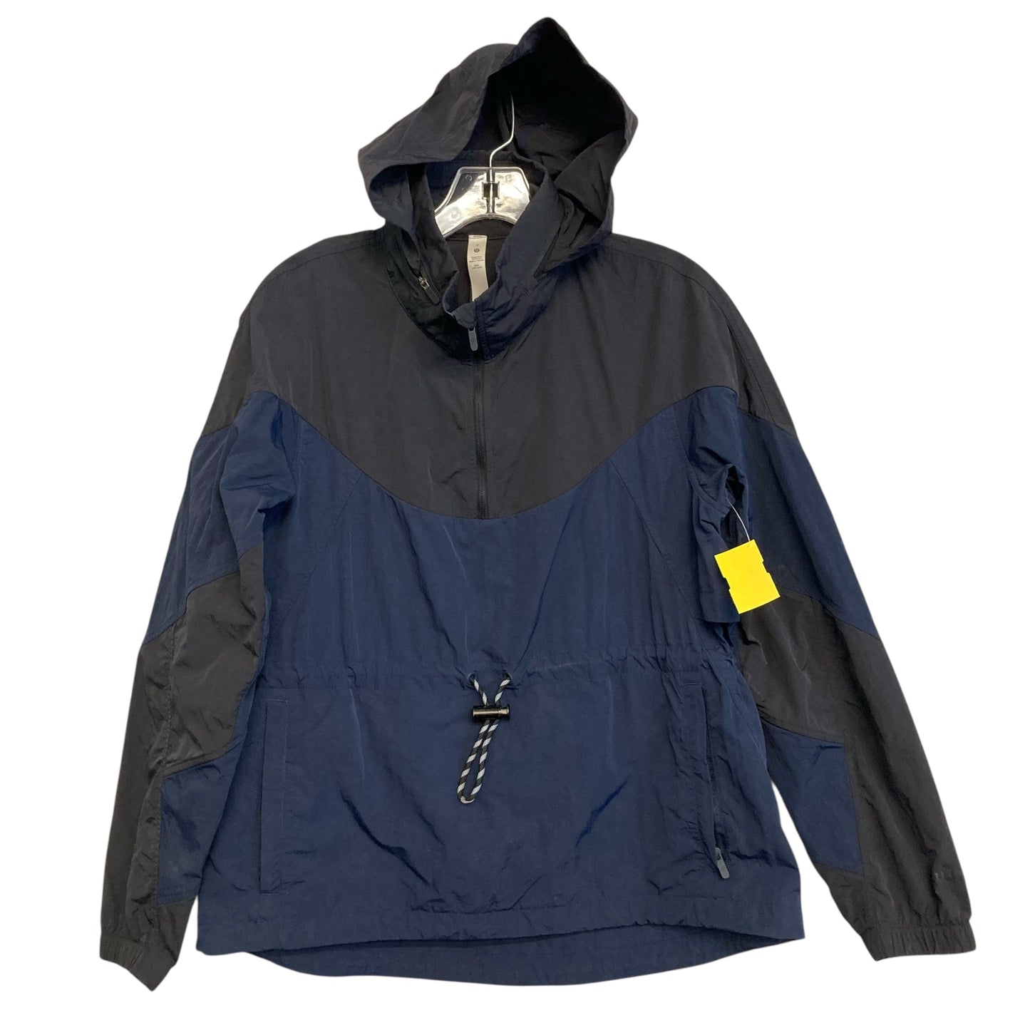 Jacket Windbreaker By Lululemon In Black & Blue, Size:S