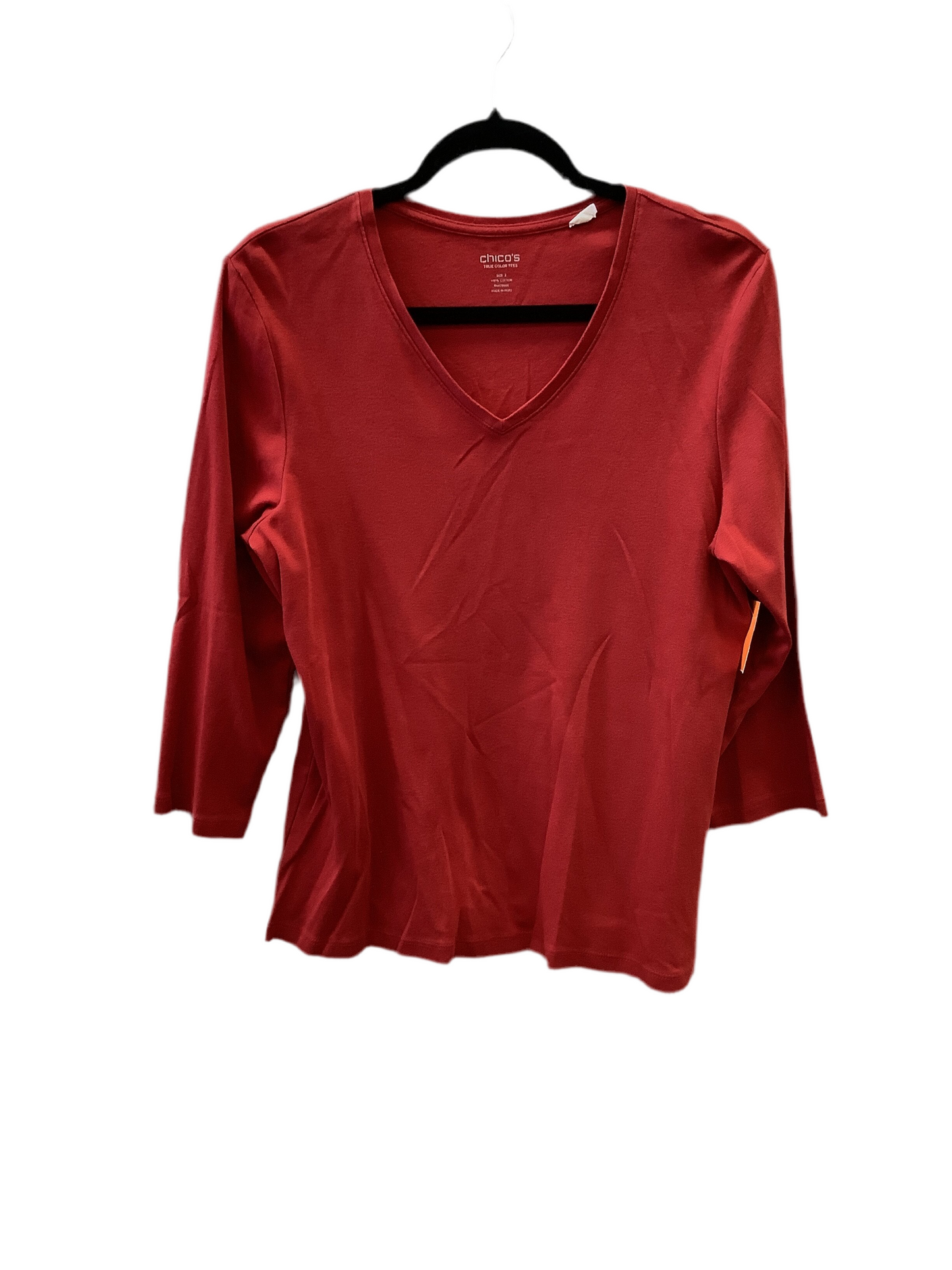 Top 3/4 Sleeve Basic By Chicos  Size: L
