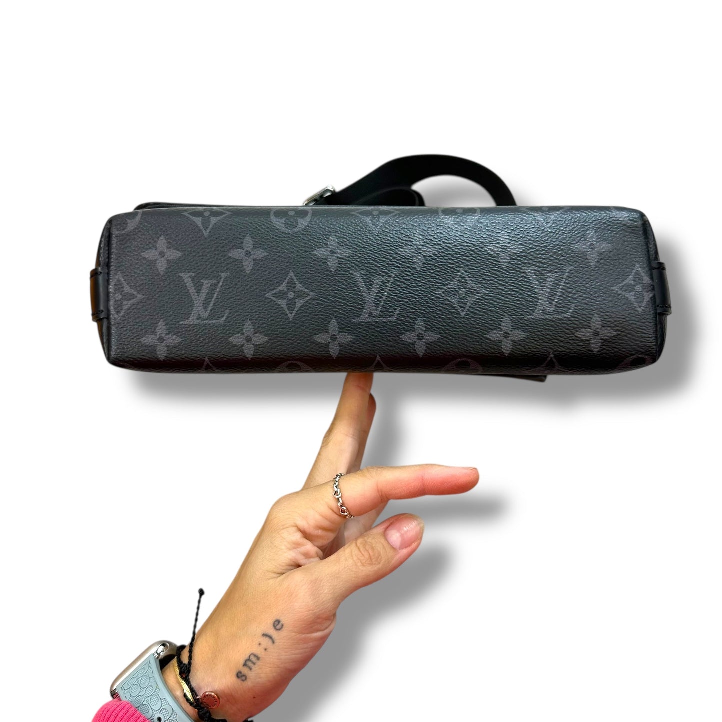 District PM Monogram Eclipse Crossbody Luxury Designer By Louis Vuitton, Size: Medium