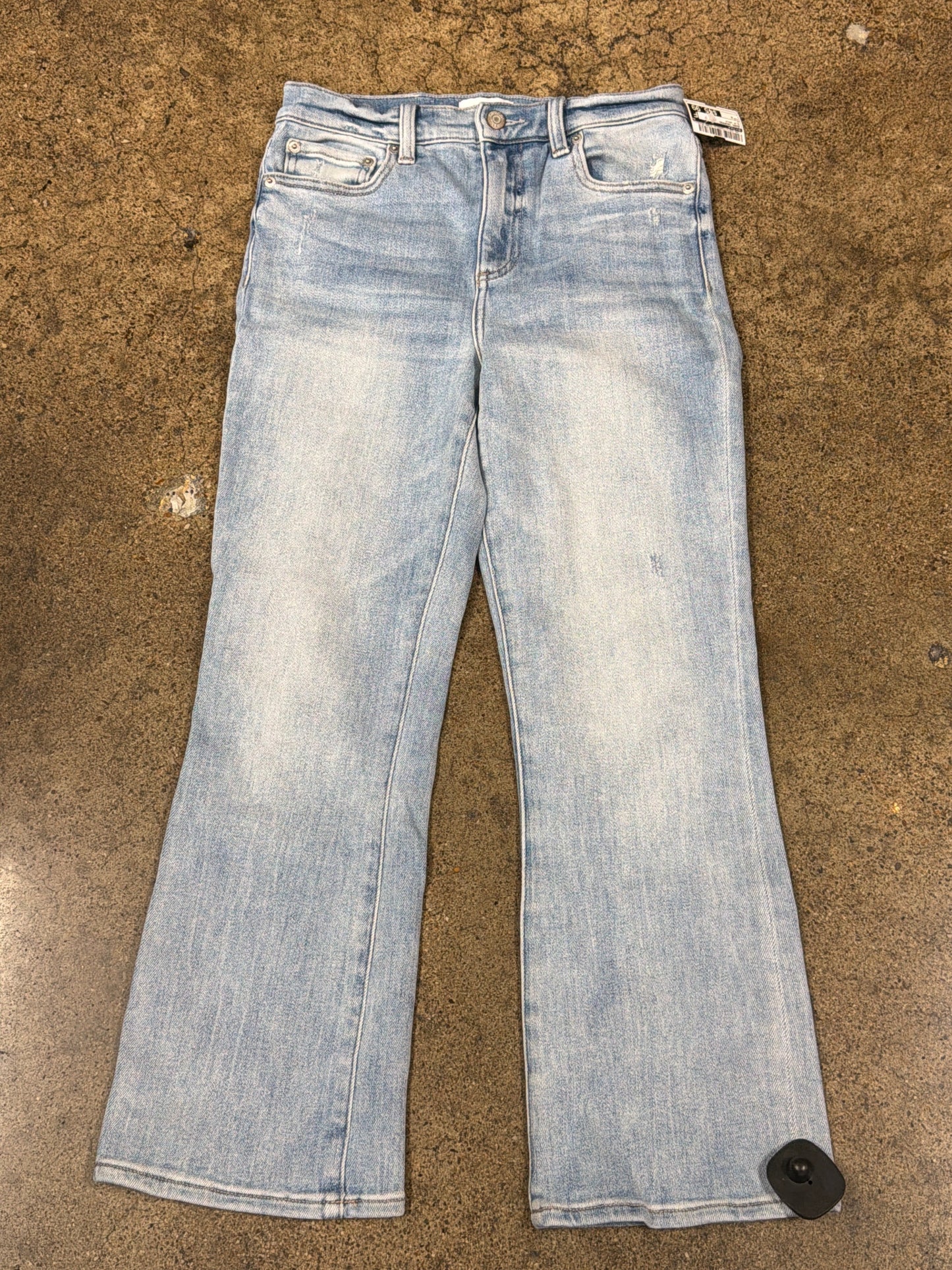 Jeans Cropped By Pistola In Blue Denim, Size:4