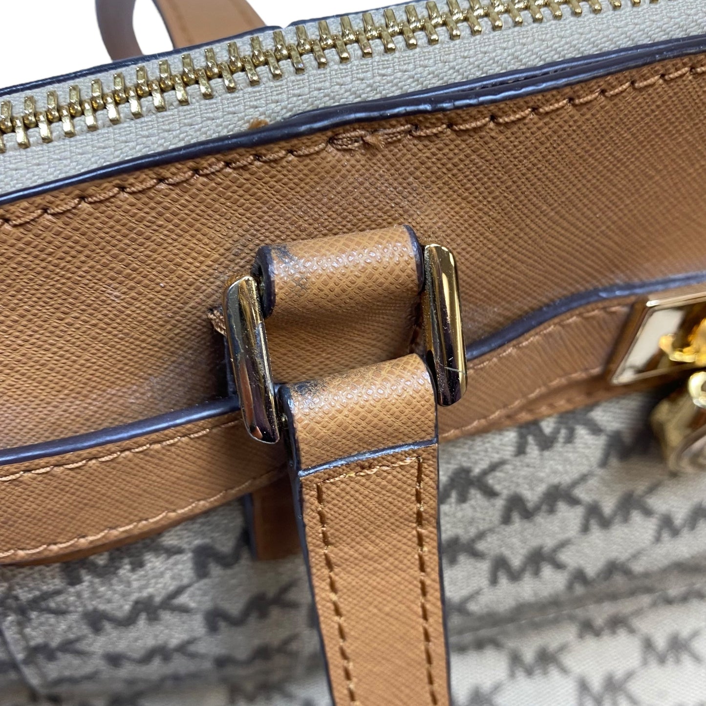 Handbag Designer By Michael Kors In Tan, Size:Large