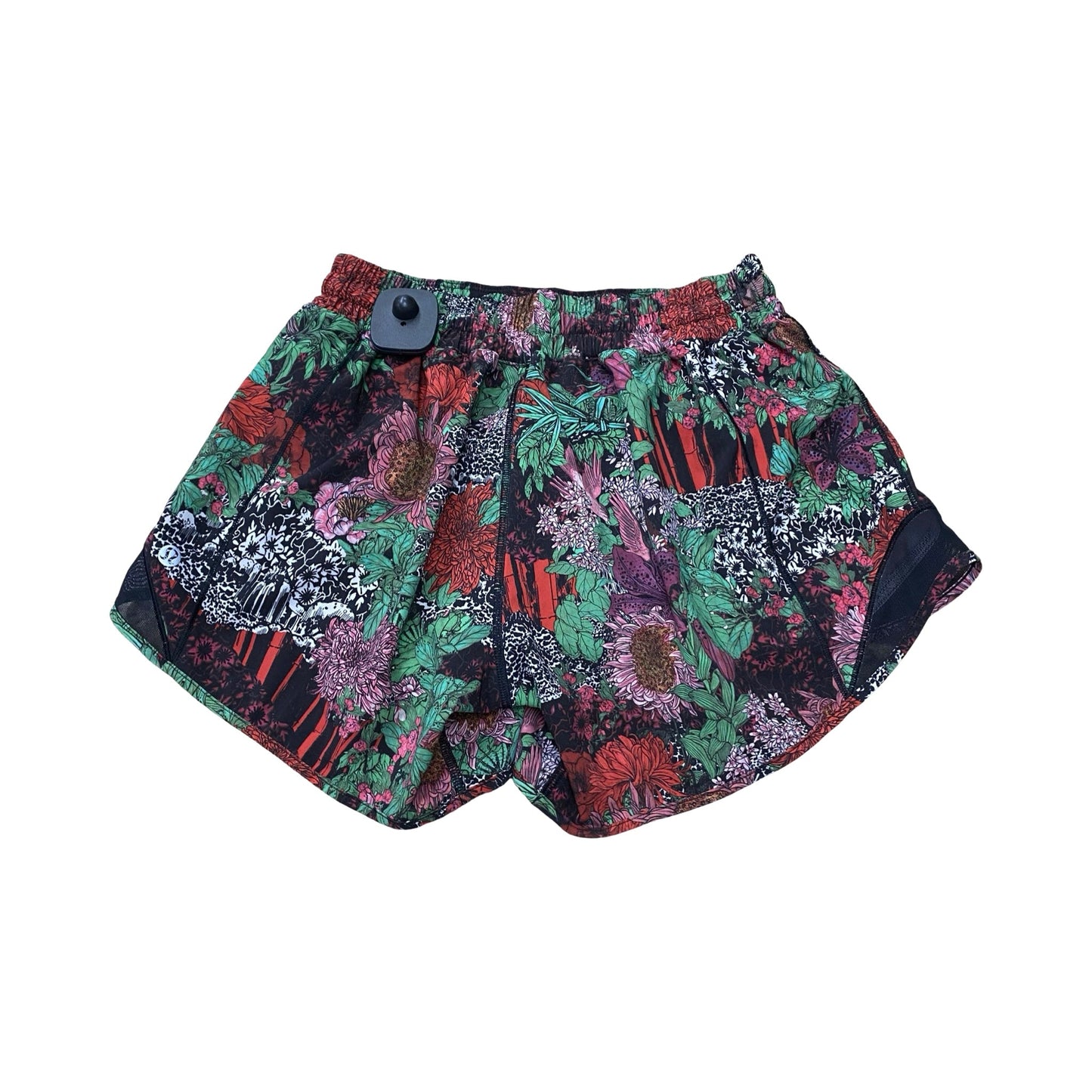 Athletic Shorts By Lululemon In Floral Print, Size:6