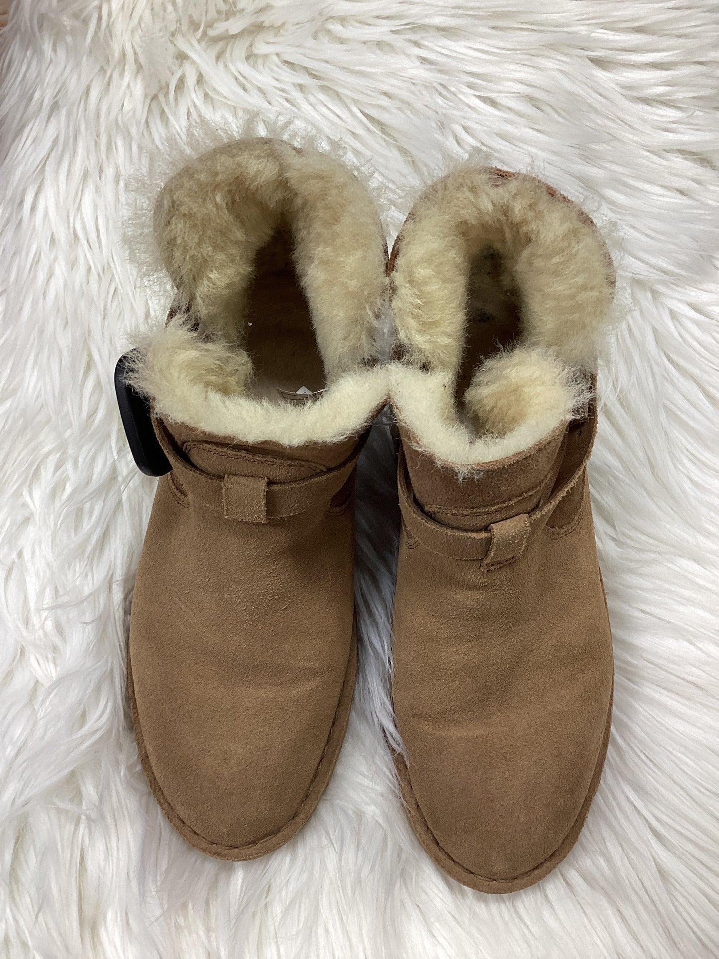 Boots Ankle Flats By Ugg In Tan, Size:6.5