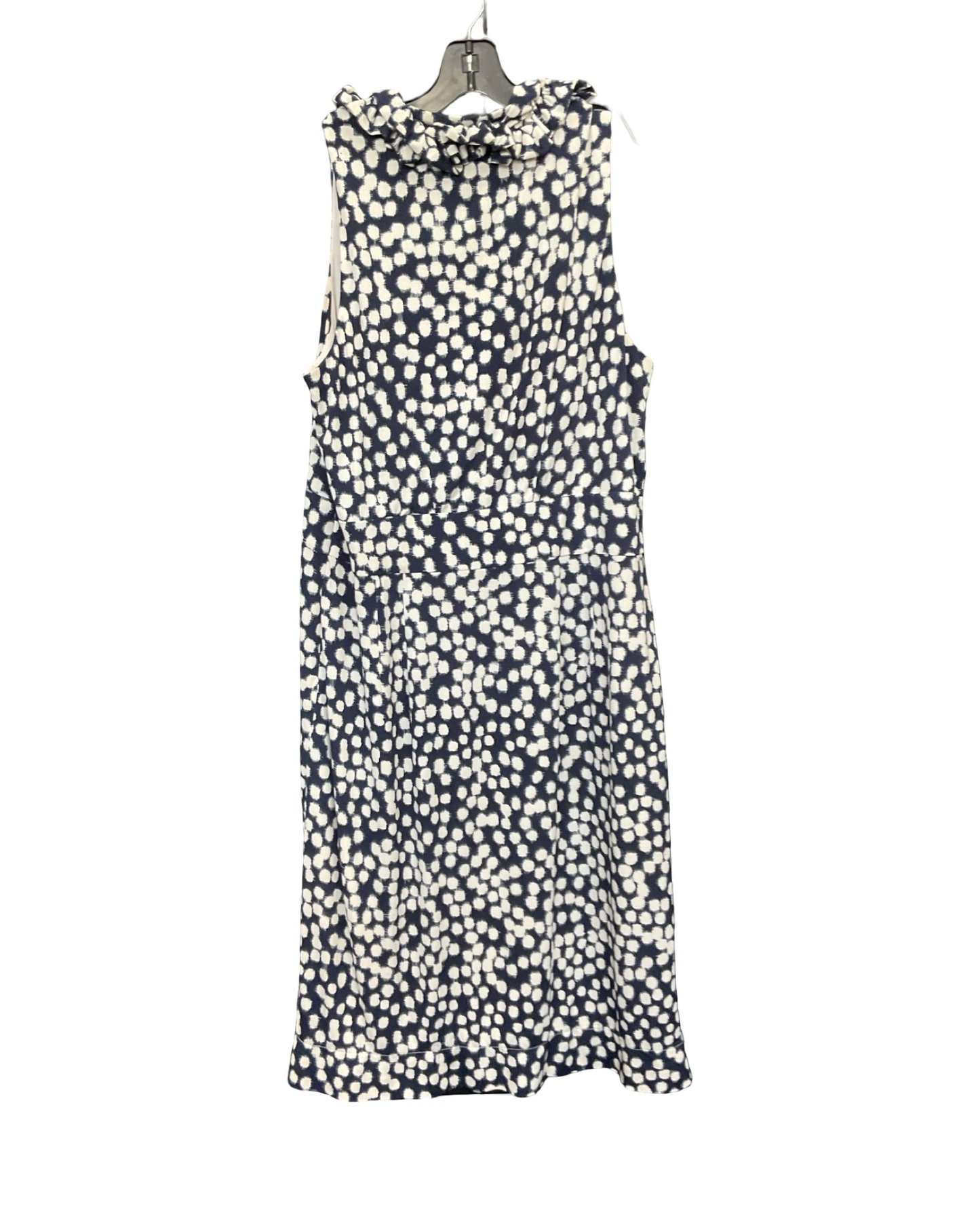 Dress Casual Maxi By Christopher And Banks In Blue & Cream, Size:12