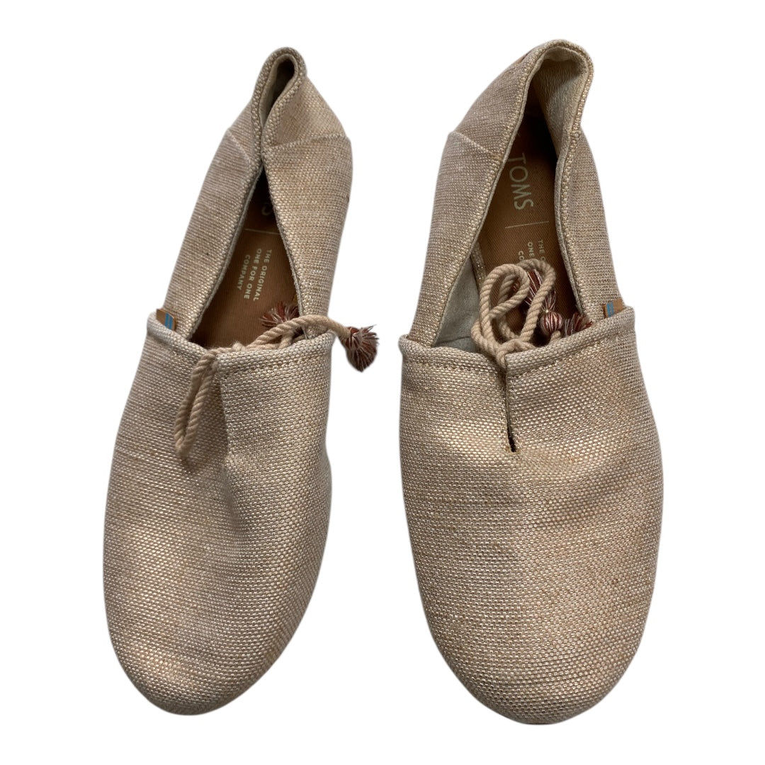 Shoes Flats By Toms In Beige, Size:7