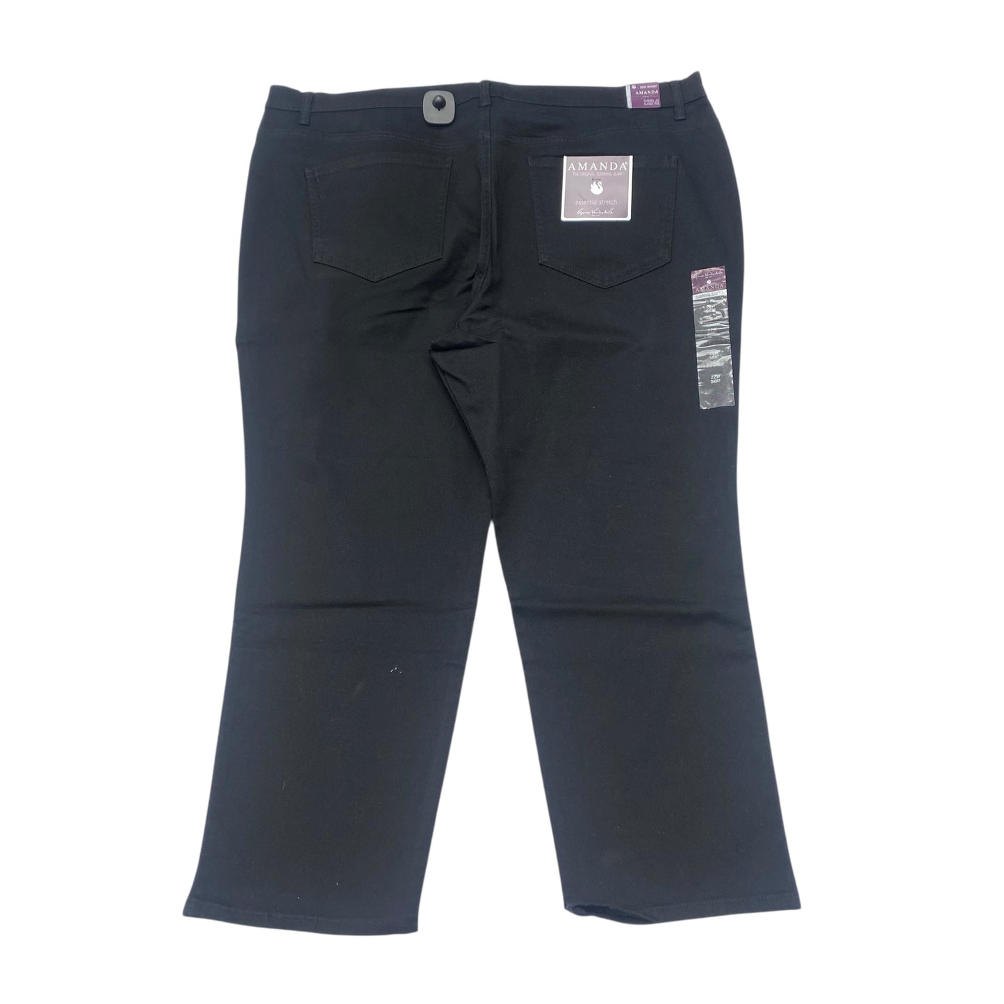 Jeans Skinny By Gloria Vanderbilt In Black, Size:22