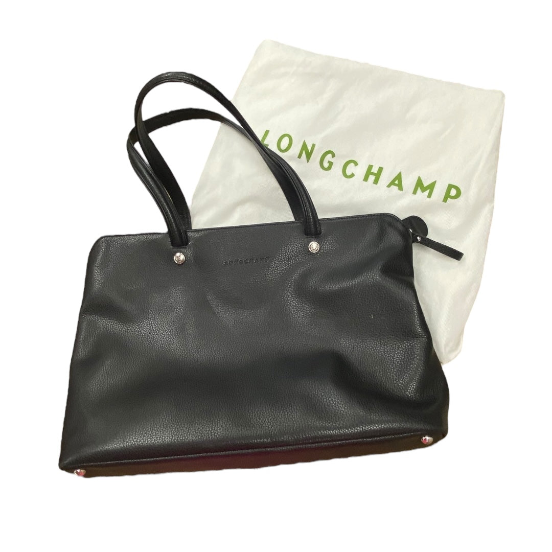 Handbag Designer By Longchamp In Black, Size:Large