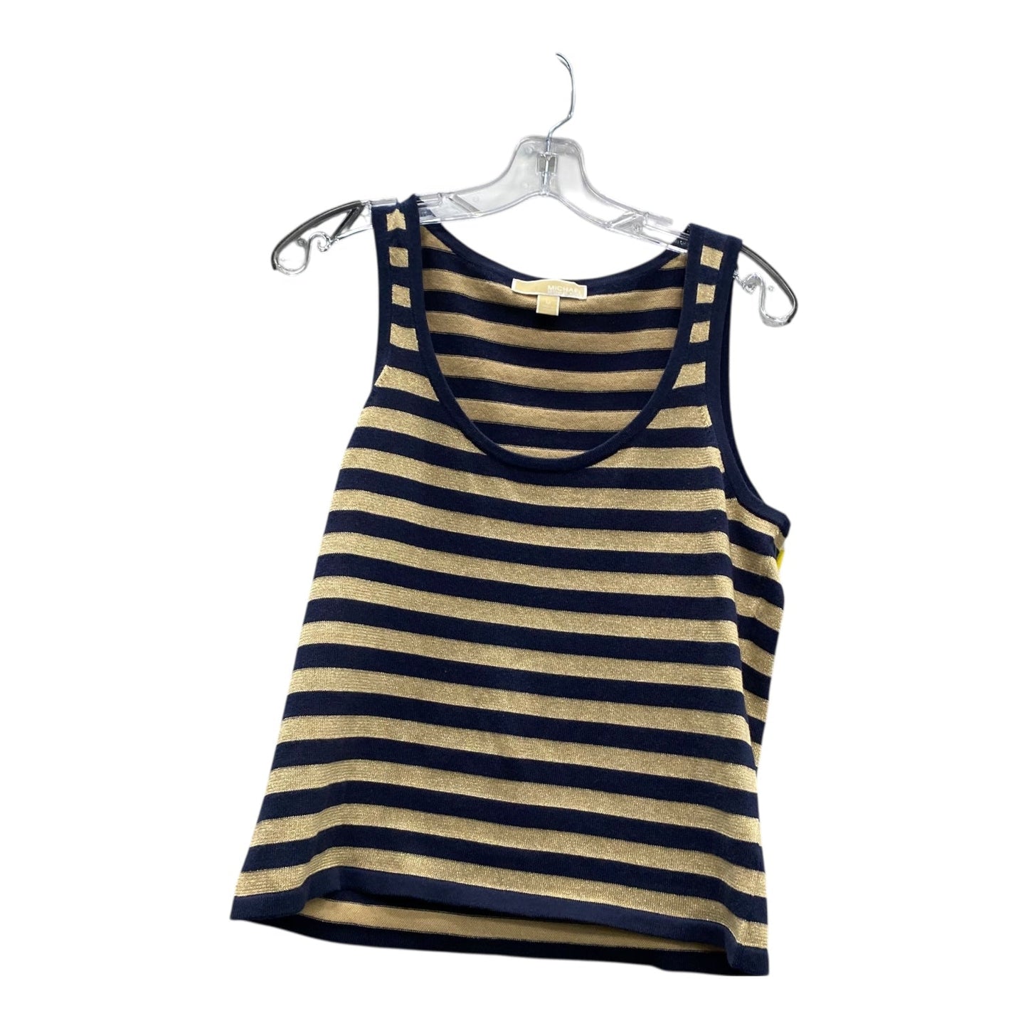 Top Sleeveless By Michael By Michael Kors In Blue & Gold, Size:M