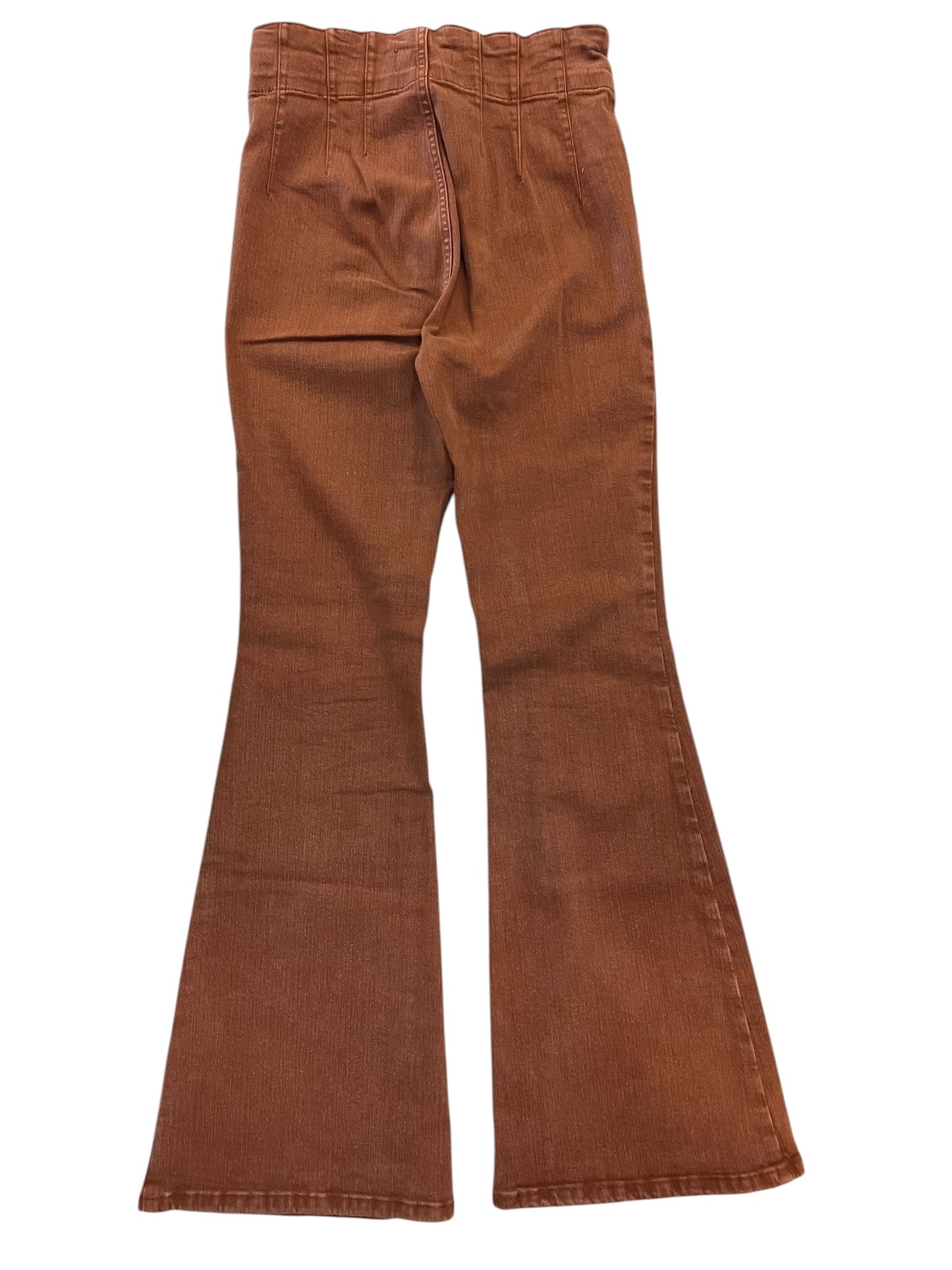 Jeans Flared By We The Free In Orange Denim, Size:8
