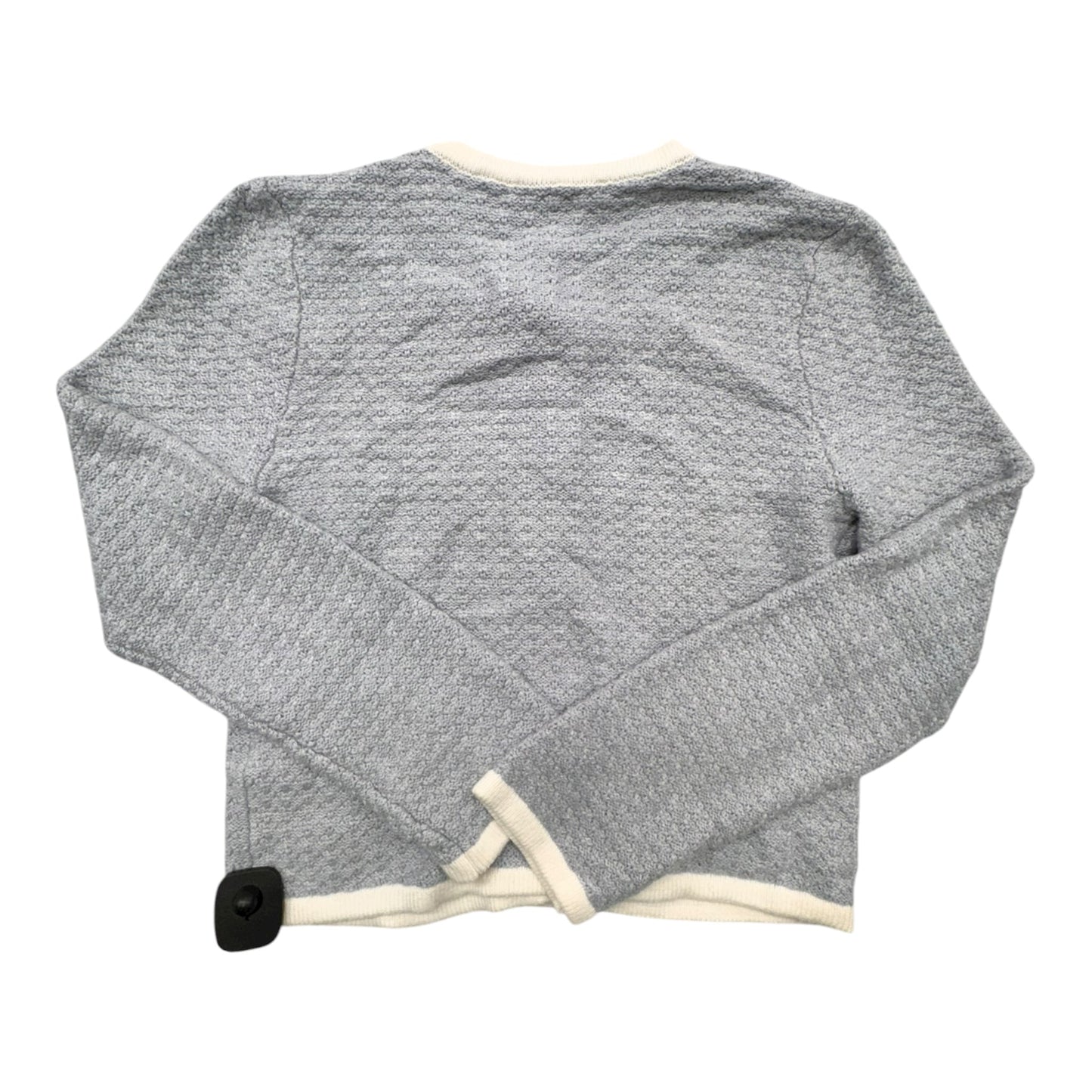 Sweater Cardigan By Abercrombie And Fitch In Blue & White, Size:S