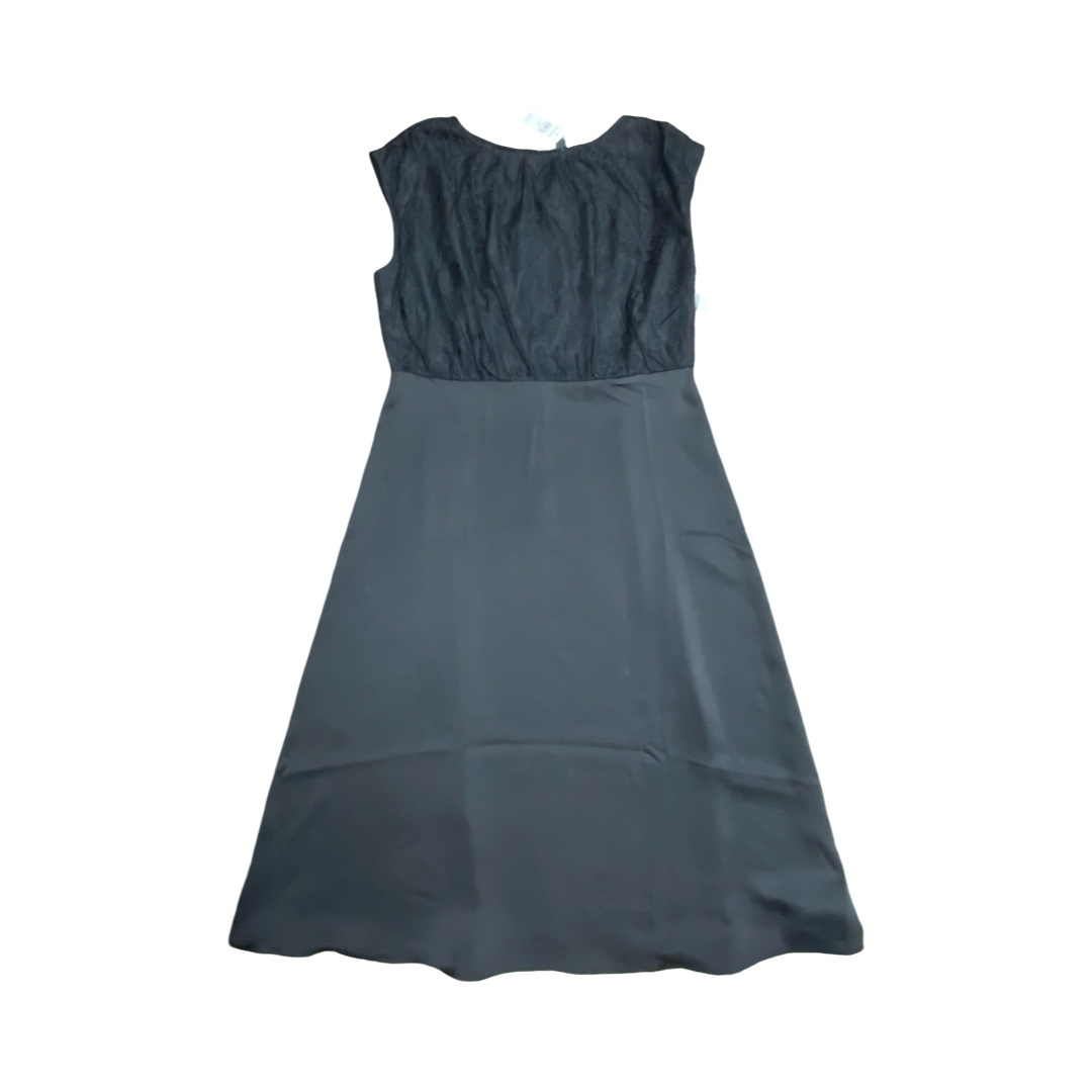 Dress Party Midi By Ann Taylor In Black, Size:16