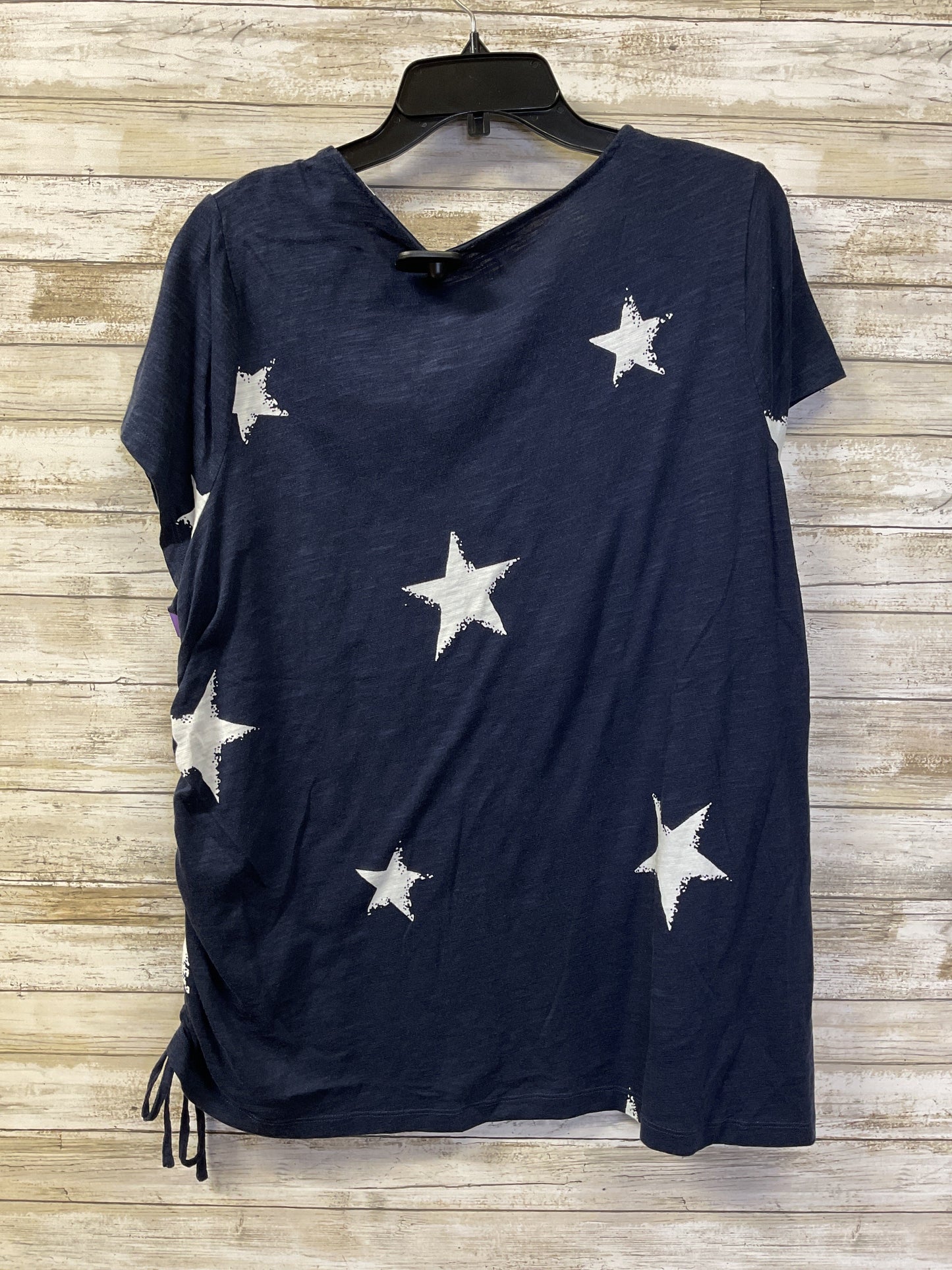 Top Ss By Belle By Kim Gravel In Blue, Size:2X