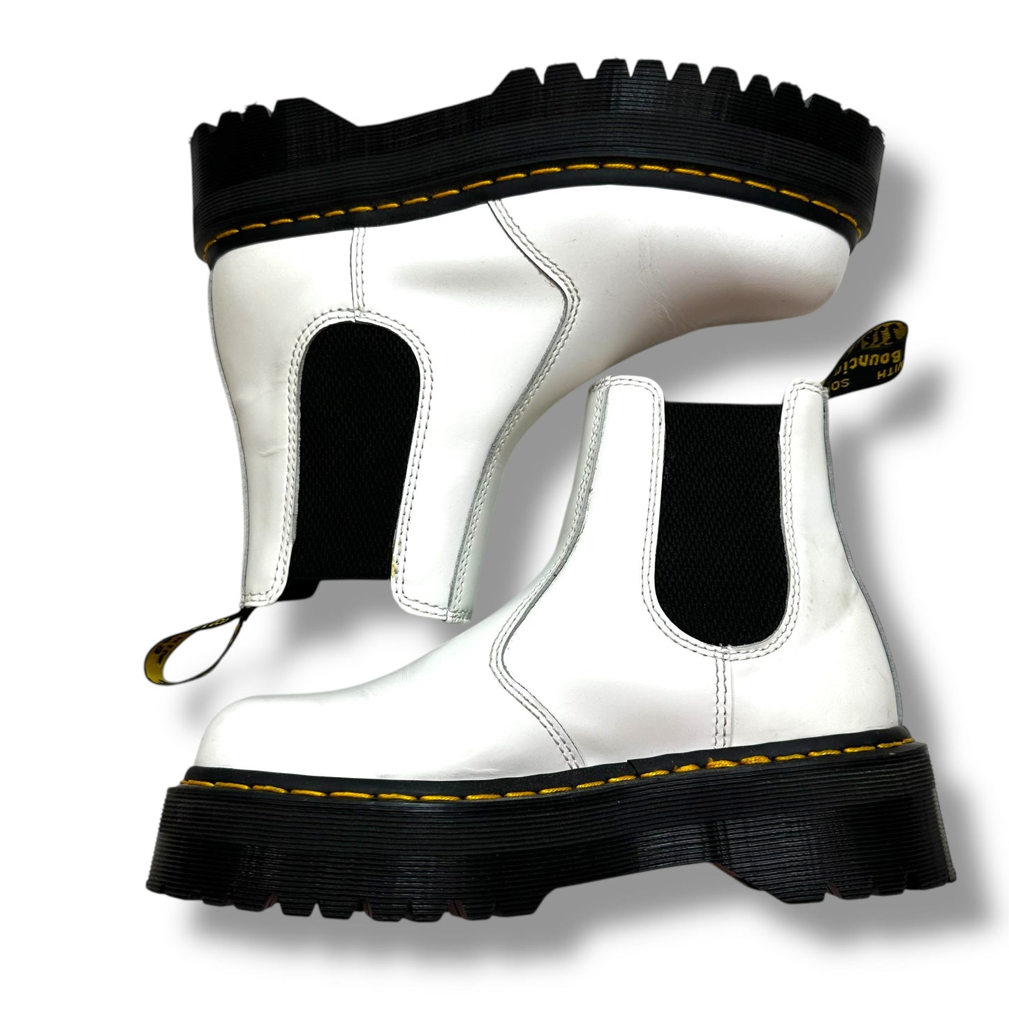 Boots Combat By Dr Martens In White, Size: 8