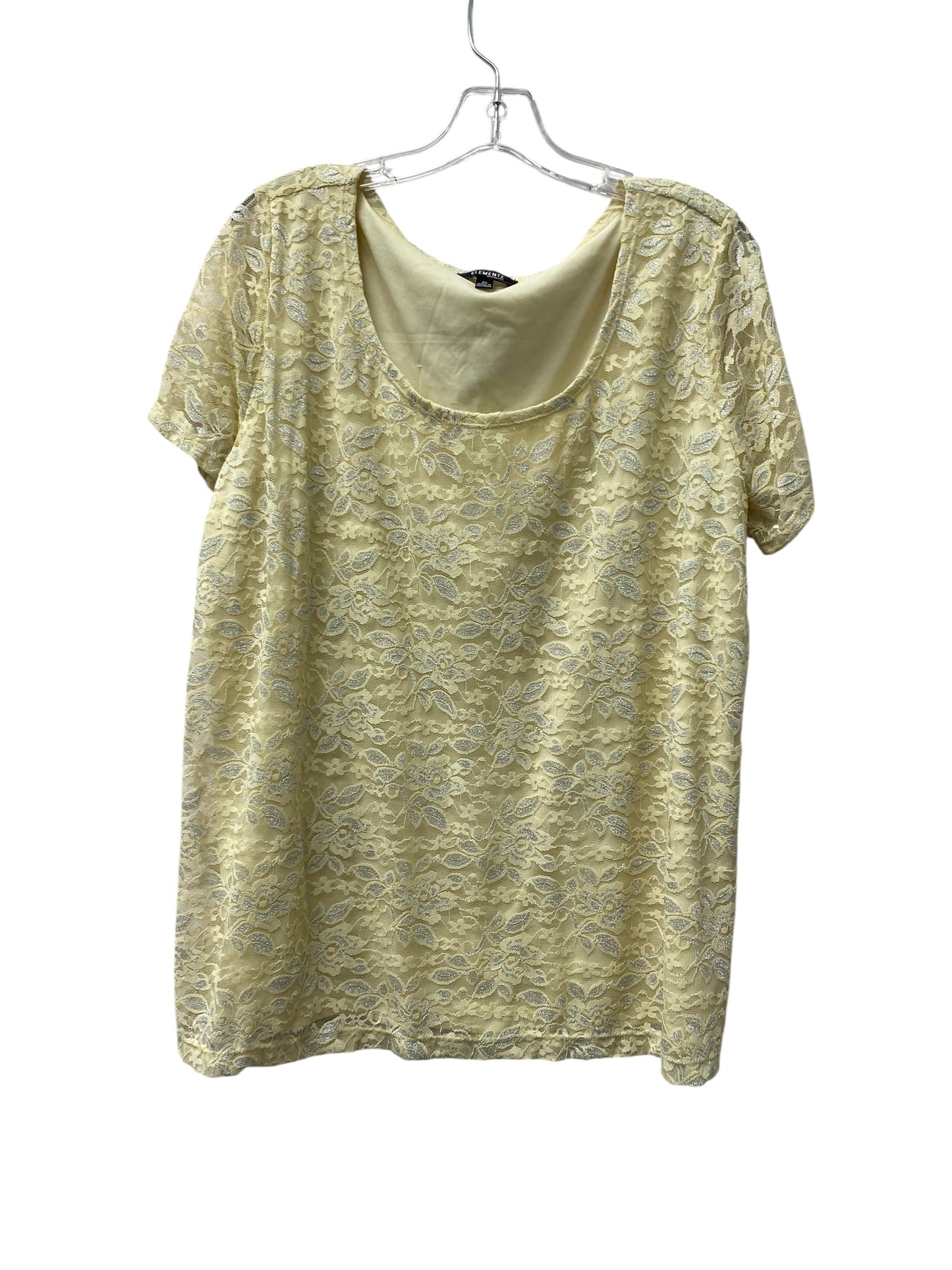 Top Ss By Elementz In Yellow, Size:2X
