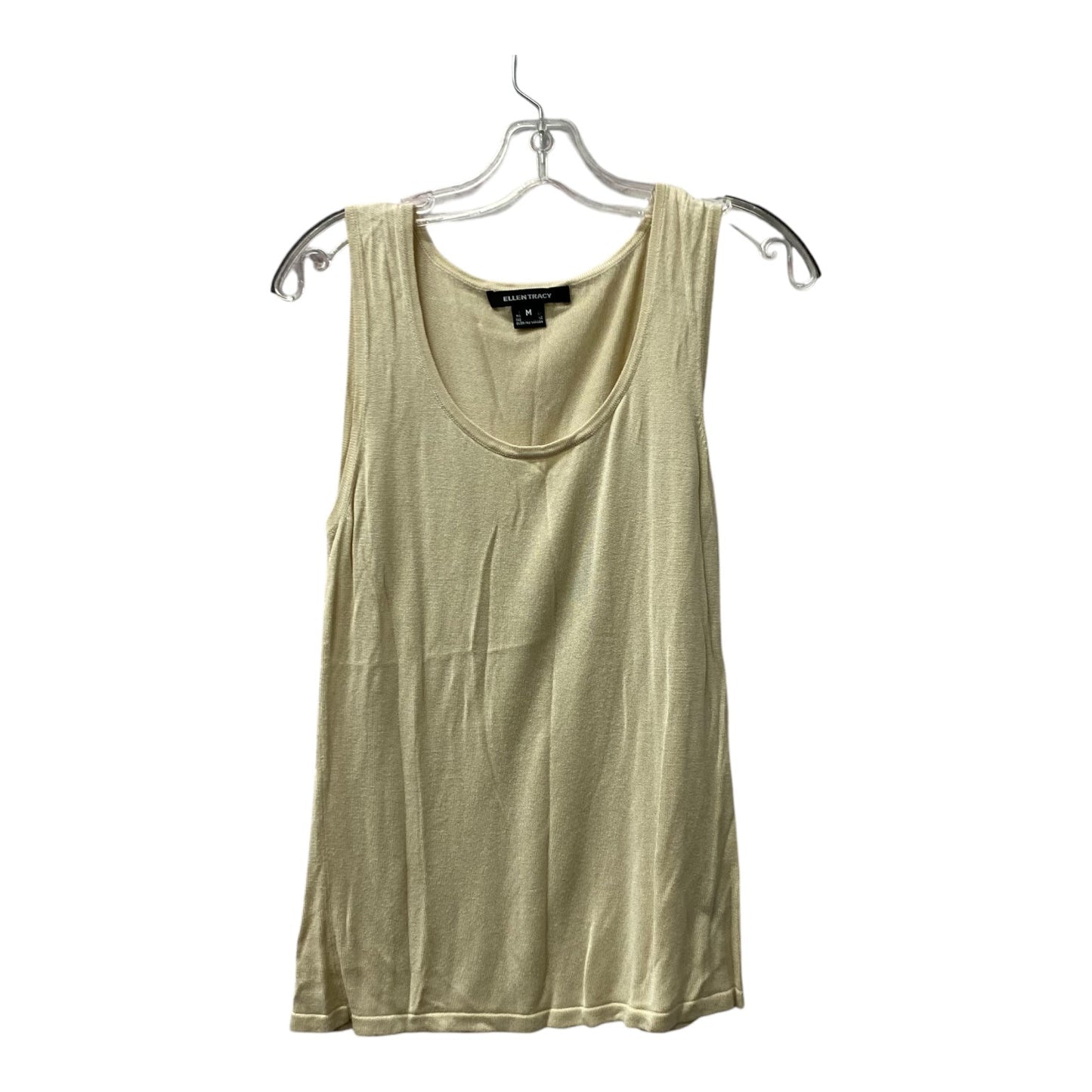 Top Sleeveless By Ellen Tracy In Tan, Size:M