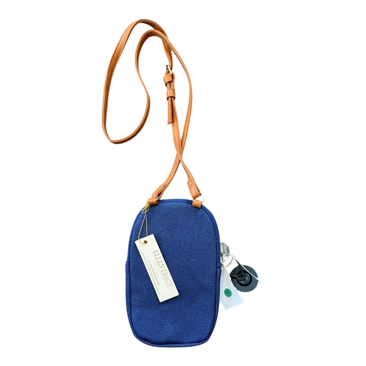Handbag By Ellen Tracy In Blue, Size:Small