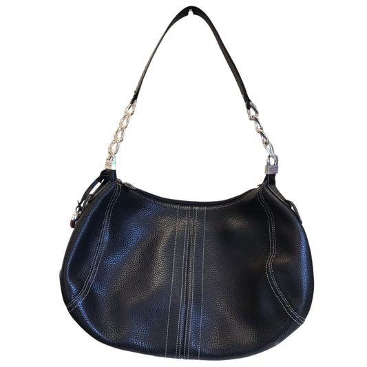 Handbag Leather By Brighton In Black, Size:Medium