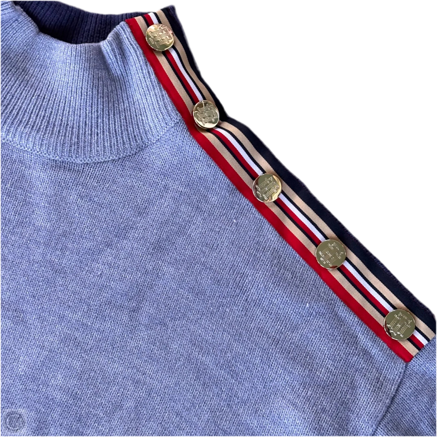 Sweater By Tommy Hilfiger In Blue, Size: Xl