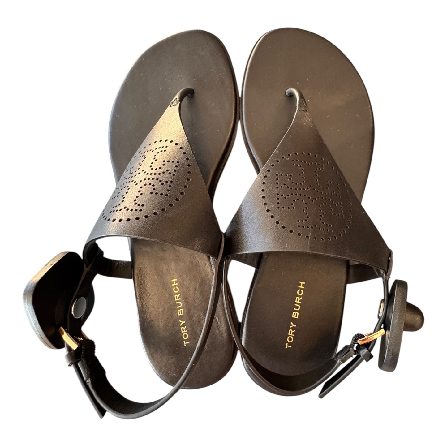 Sandals Designer By Tory Burch In Black, Size:6