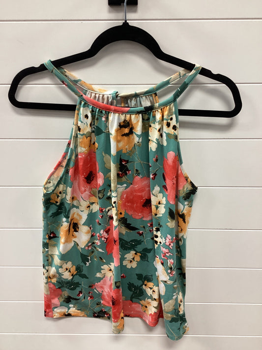 Top Sleeveless By Papermoon In Floral Print, Size:Xl