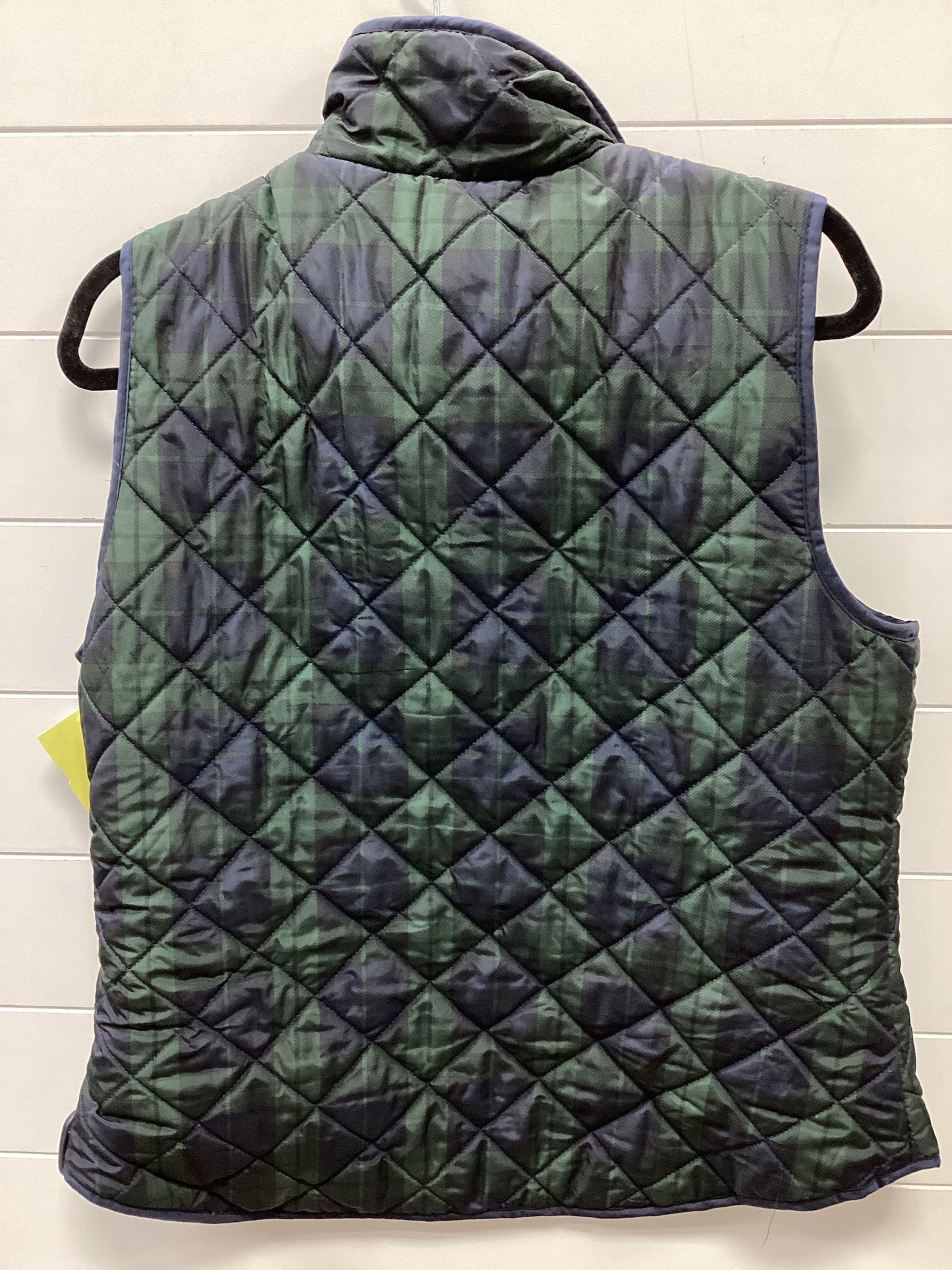 Vest Puffer & Quilted By British Khaki In Plaid Pattern, Size:Xl