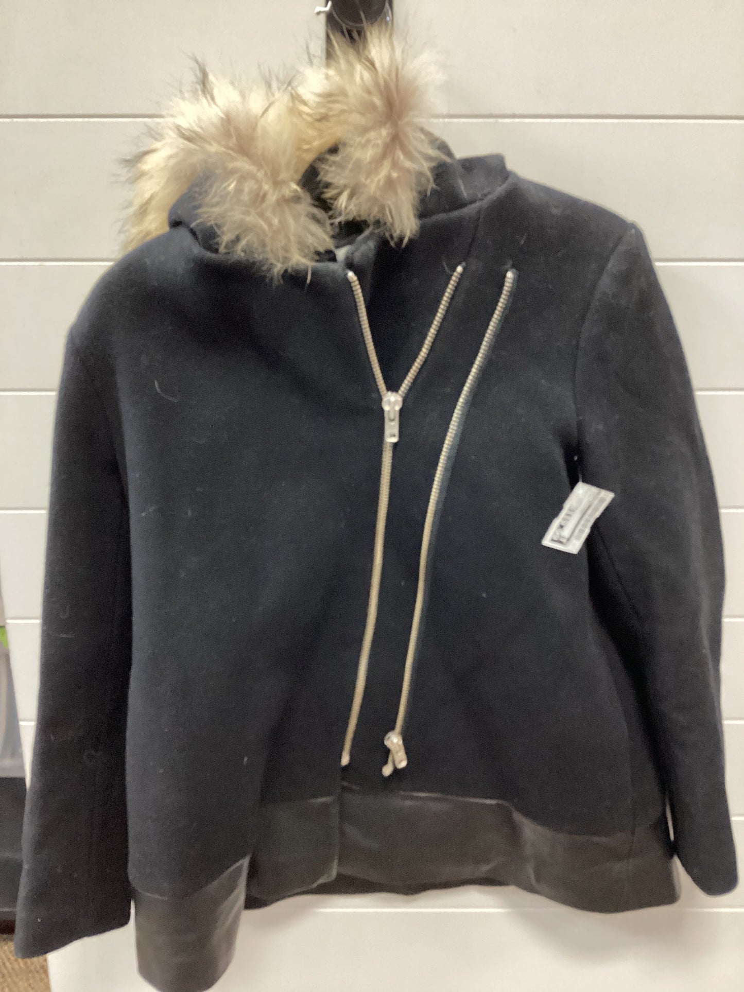 Coat Designer By Sandro In Black, Size:S