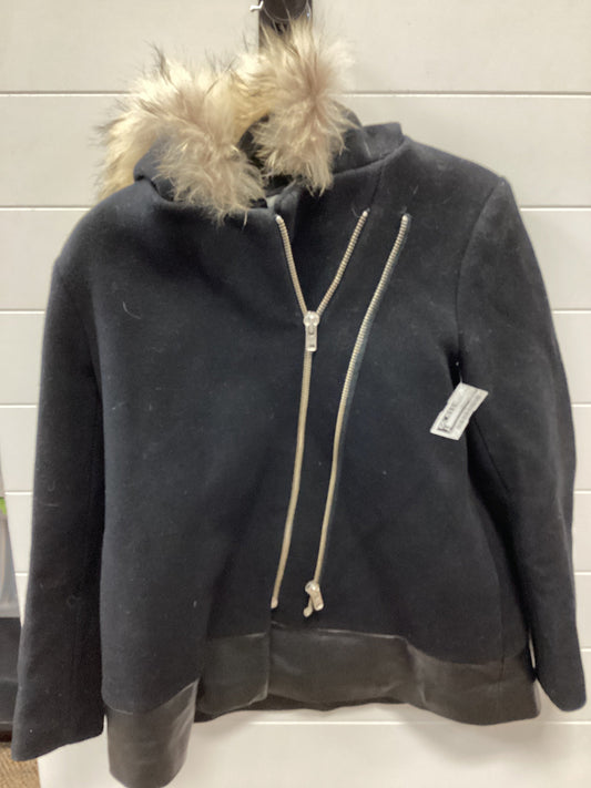 Coat Designer By Sandro In Black, Size:S