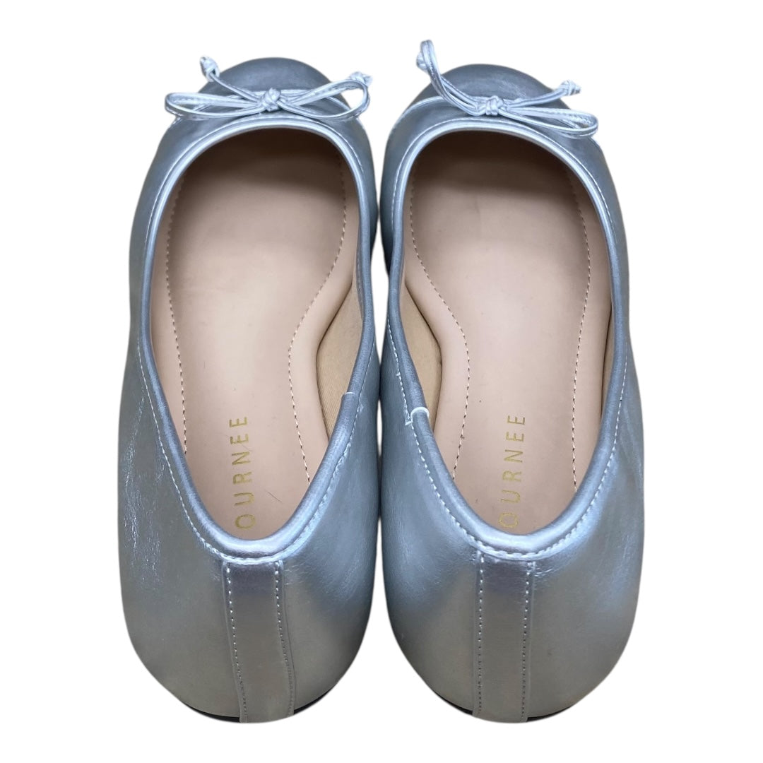 Shoes Flats By Journee In Silver, Size:10