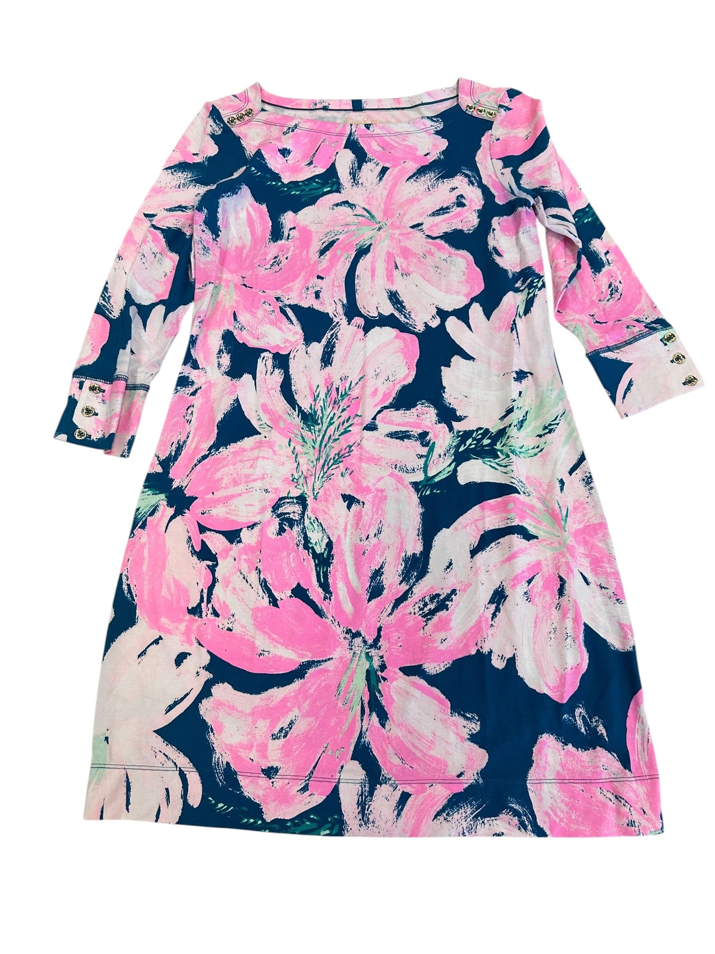 Dress Designer By Lilly Pulitzer In Green & Pink, Size:S