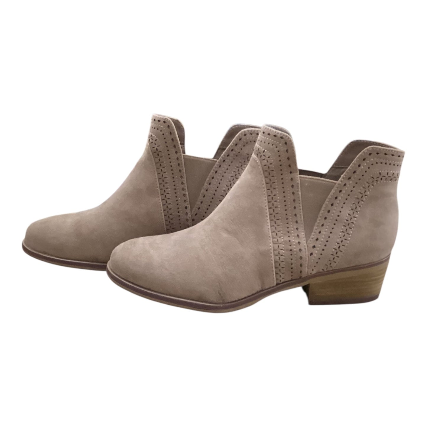 Boots Ankle Heels By Mia In Brown, Size:8