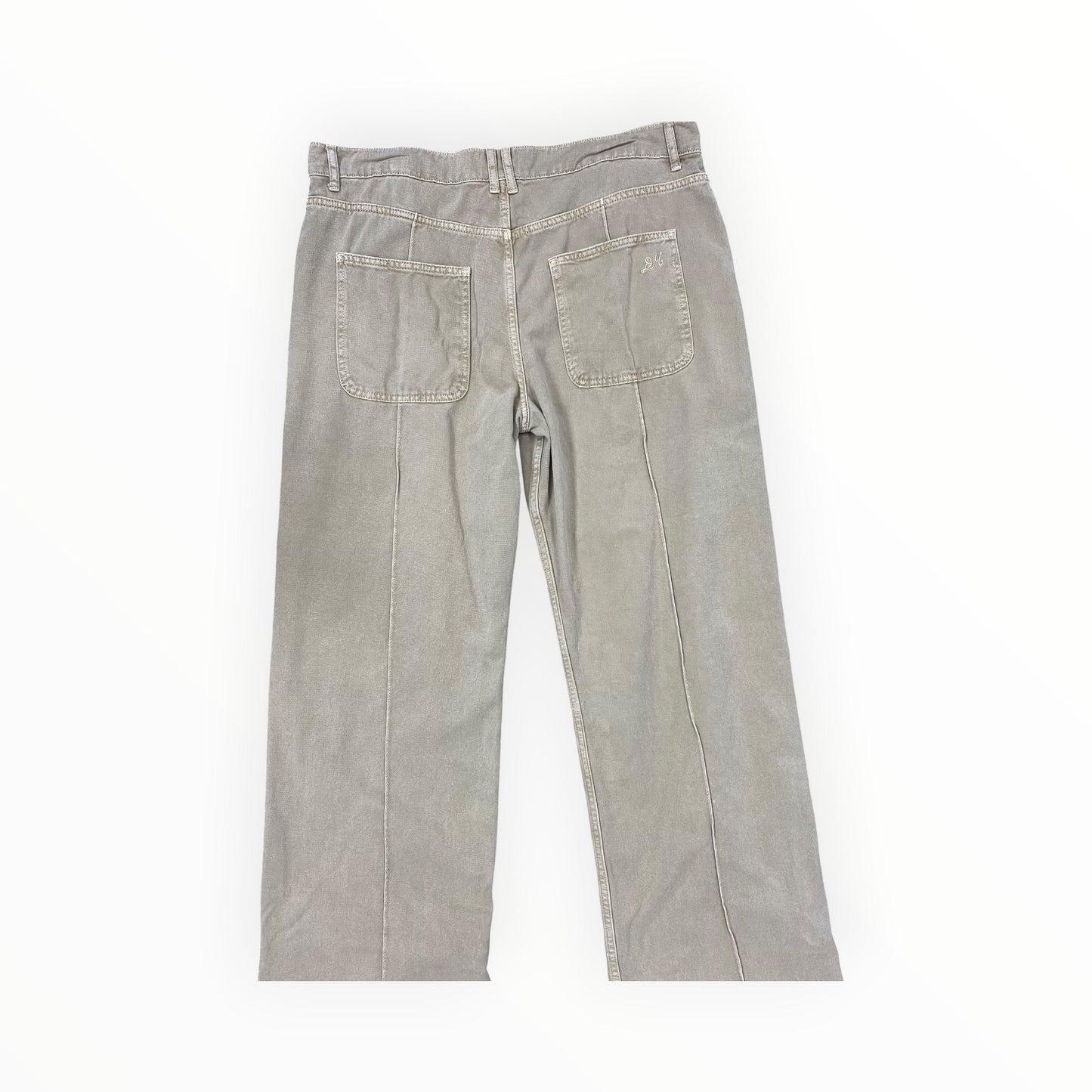 Jeans Wide Leg By Clothes Mentor In Tan Denim, Size:18