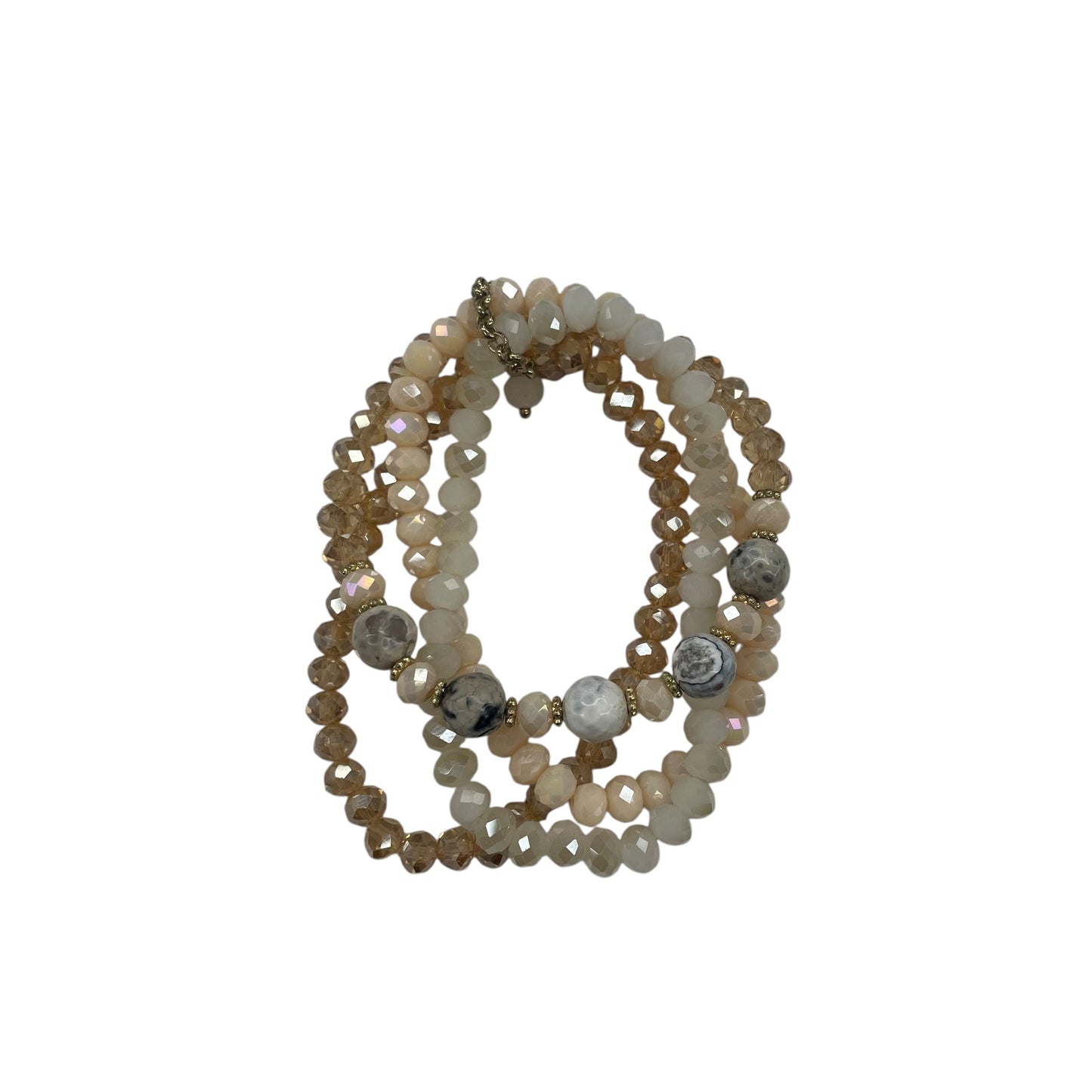 Bracelet Beaded By Cmc In Pink