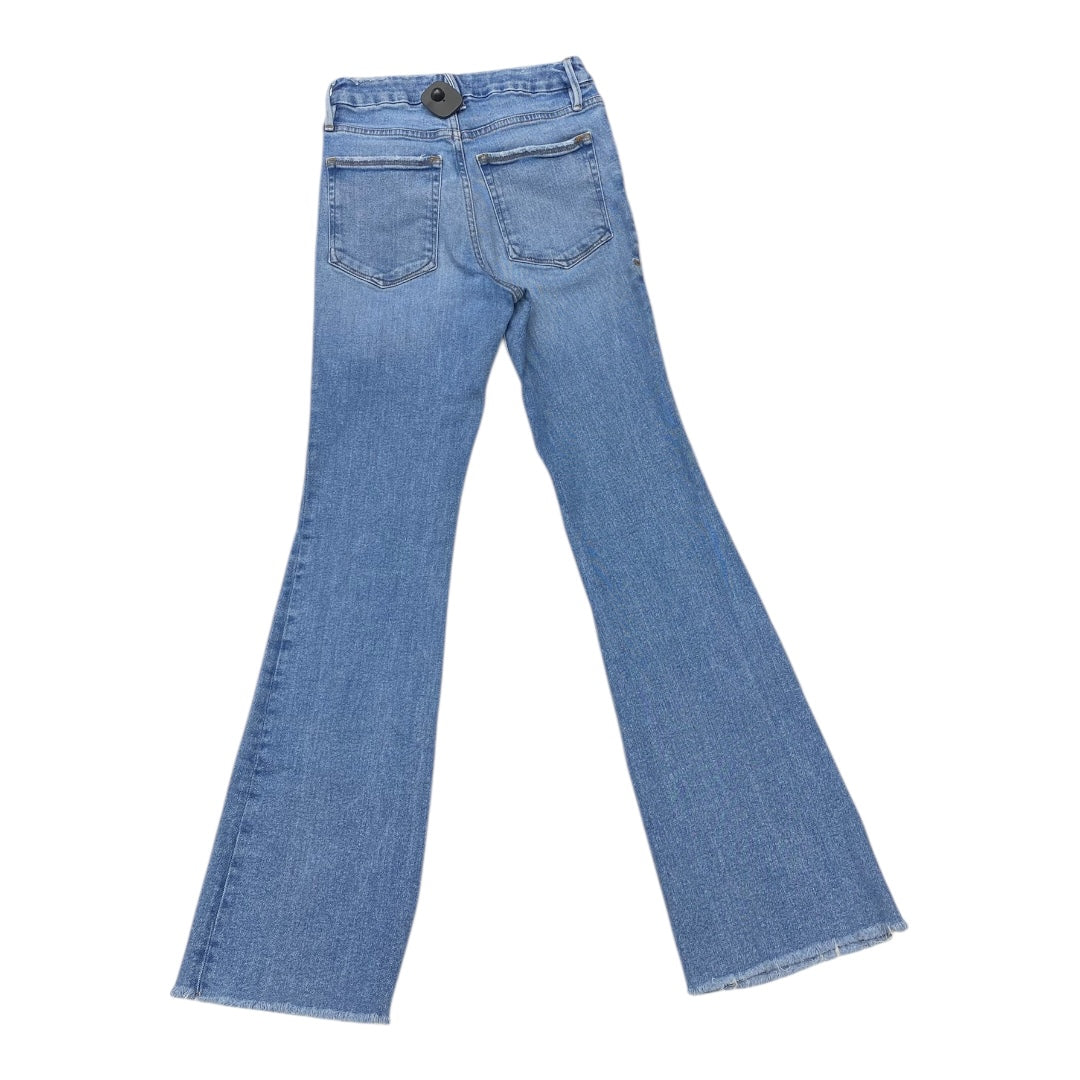 Jeans Flared By Good American In Blue, Size:4L