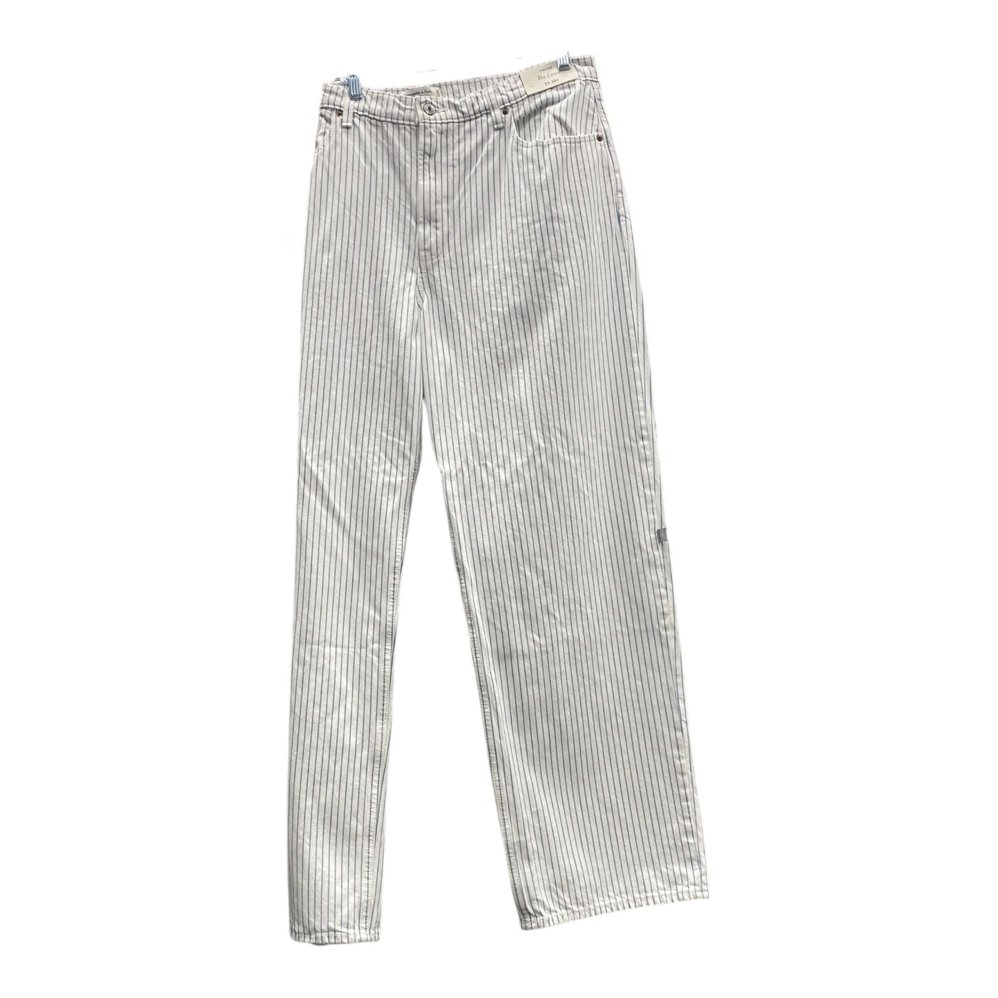 Jeans Wide Leg By Abercrombie And Fitch In Blue & White, Size:16