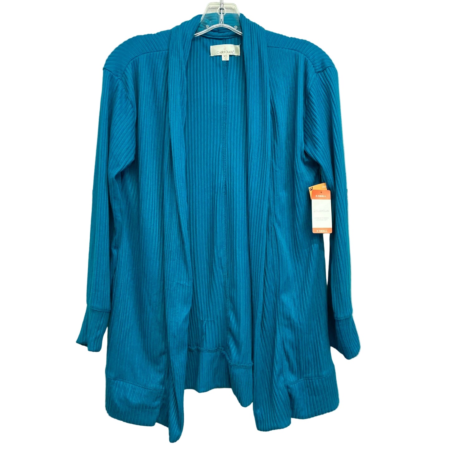 Cardigan By Cuddl Duds In Blue, Size:Xs