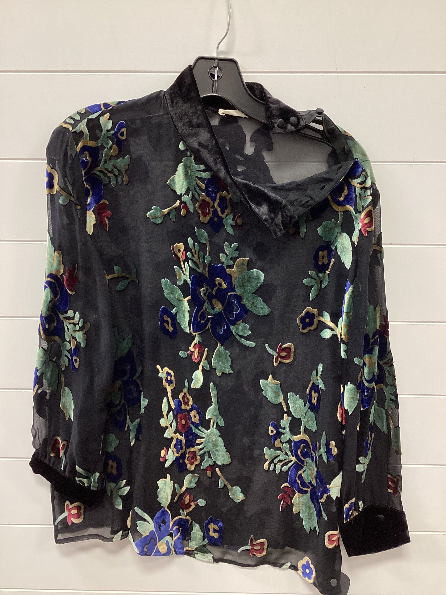 Blouse Ls By Cmb In Black, Size:M