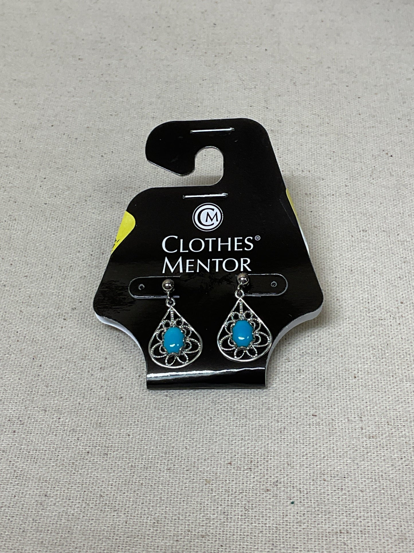 Earrings Dangle/Drop By Cmf In Blue & Silver