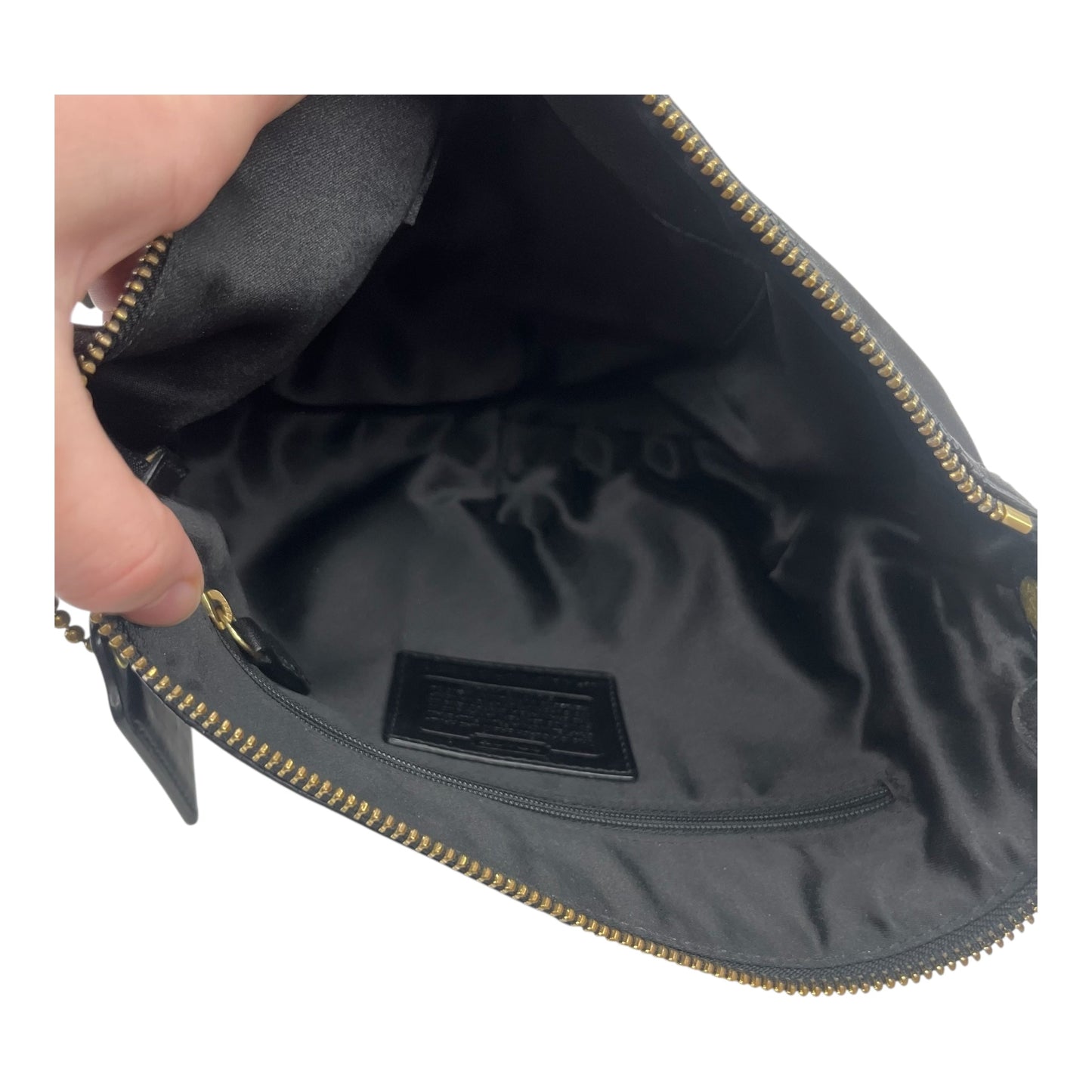 Handbag Designer By Coach In Black, Size:Medium