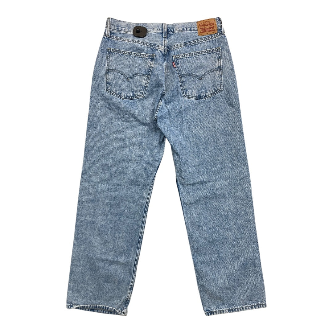 Jeans Straight By Levis In Blue Denim, Size:12