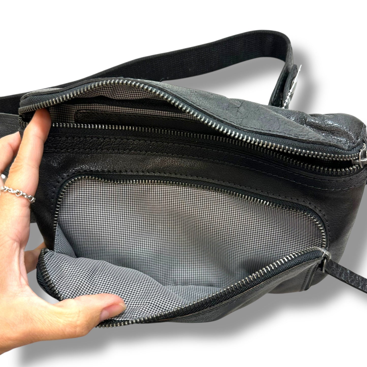 Leather Belt Bag By SPIKES & SPARROW, Size: Small