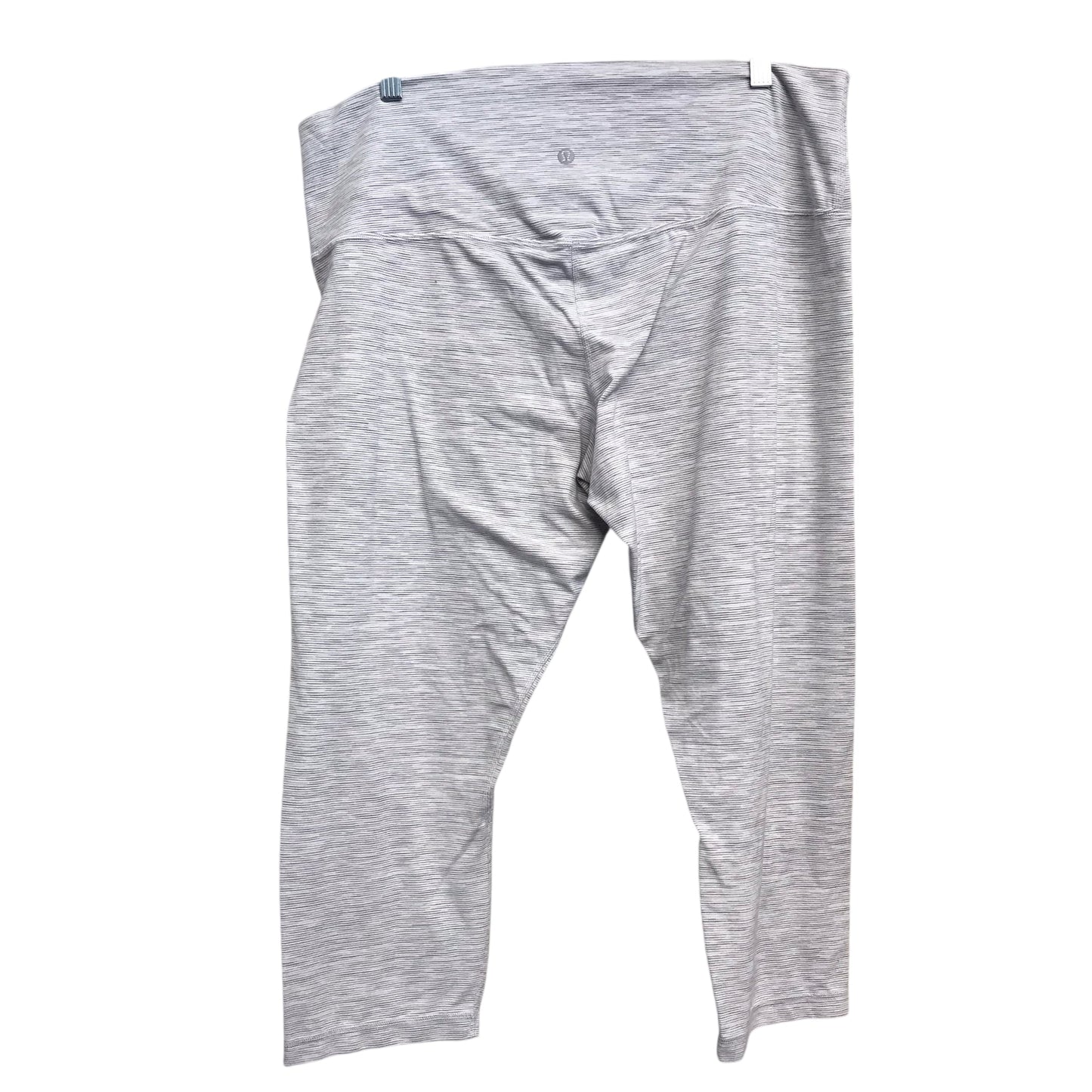 Athletic Capris By Lululemon In Grey, Size:1X