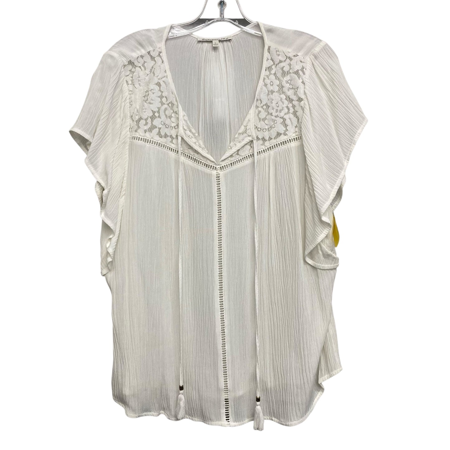 Top Sleeveless By Daniel Rainn In White, Size:Xl