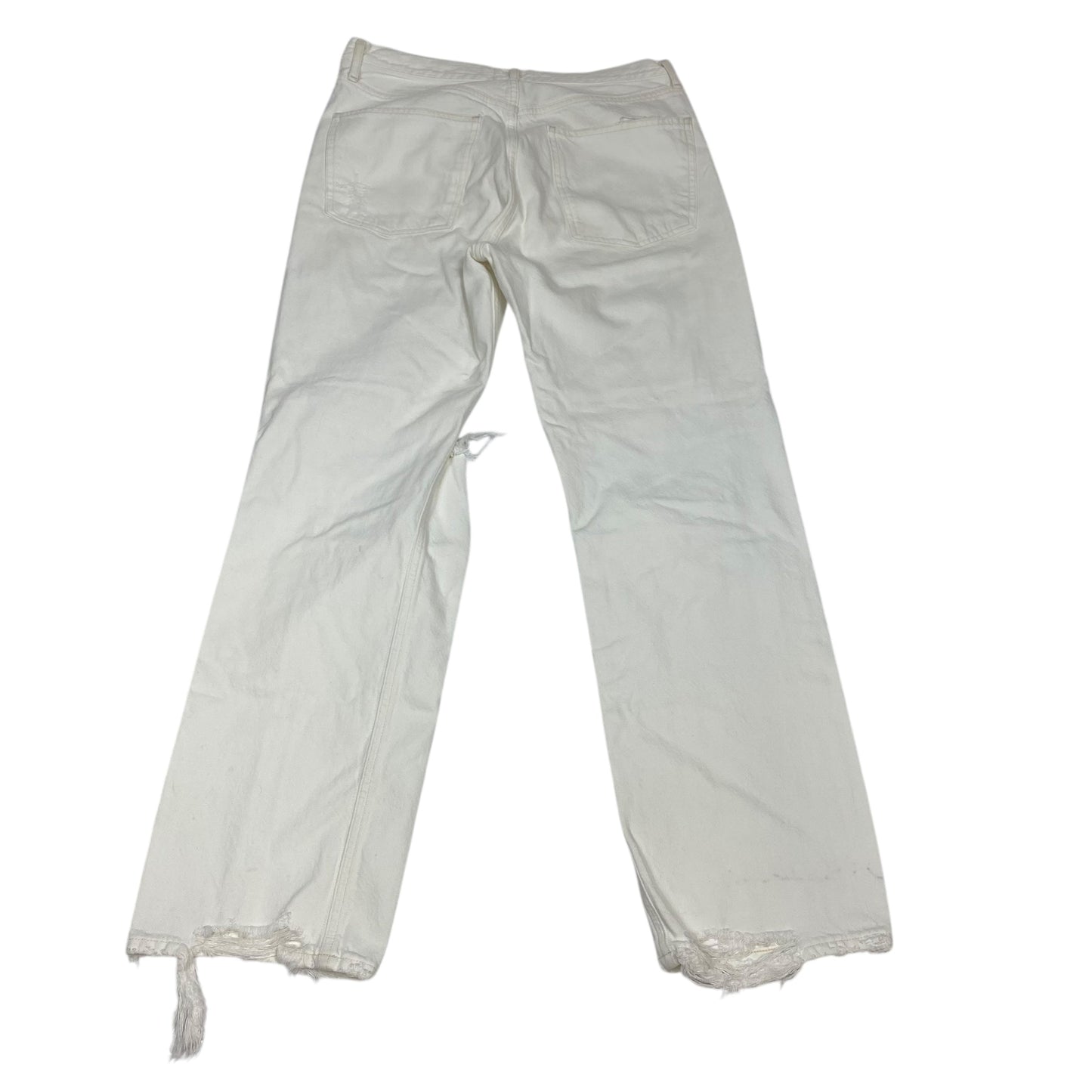 Jeans Designer By Agolde In Cream Denim, Size:4