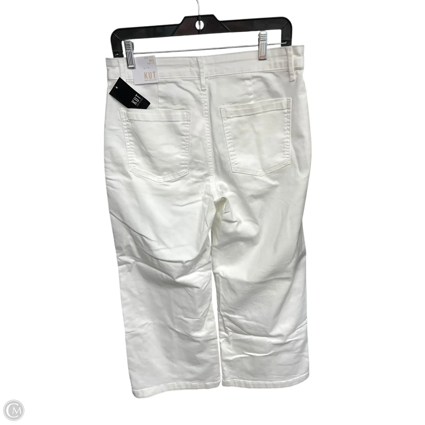 Jeans Cropped By Kut In White, Size: 6